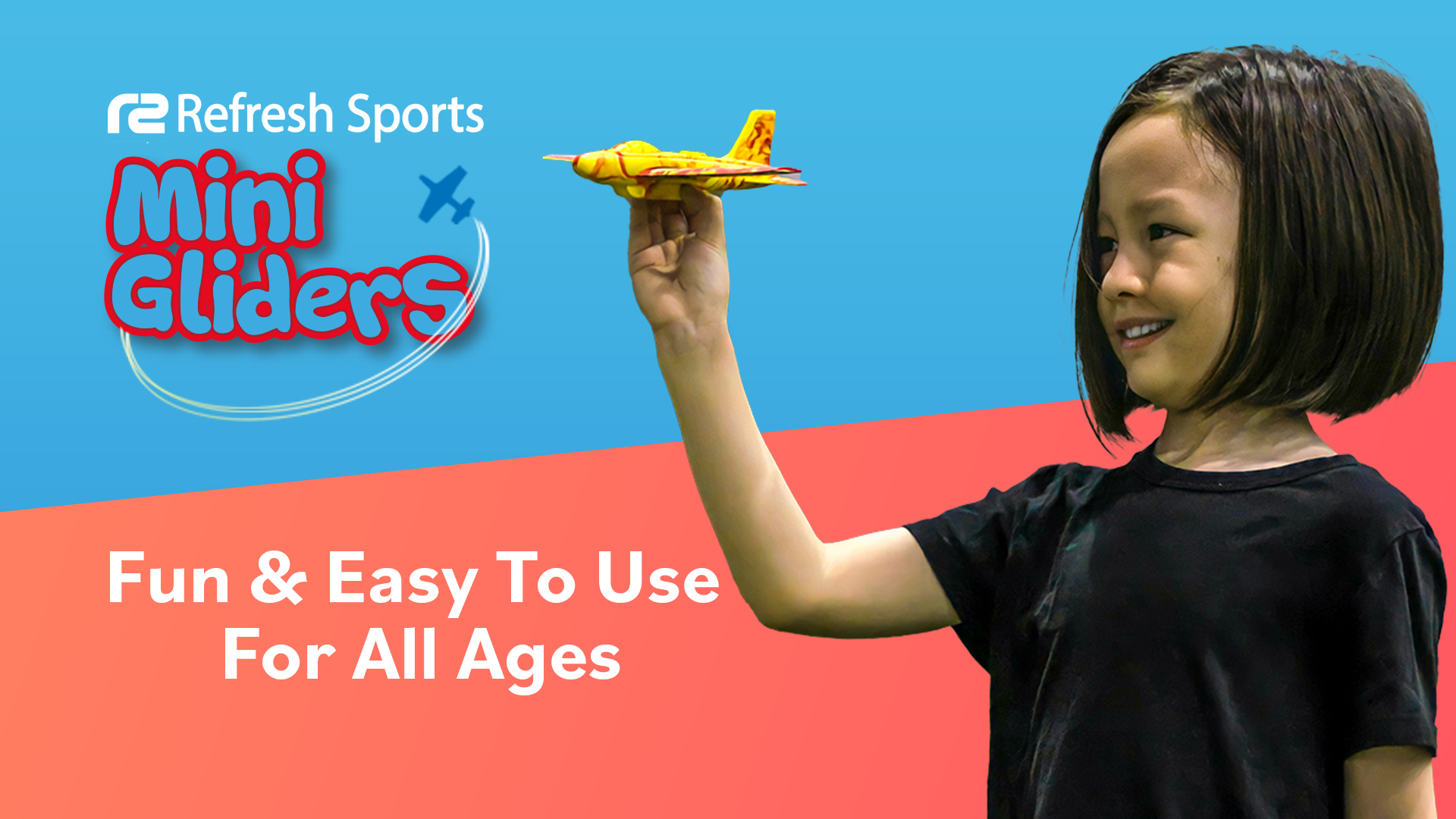 Avion Planeur En Mousse Joozmui - Jouet D'Extérieur Pour Enfants 3-10 Ans Avec Catapulte | 3 Avions + Autocollants