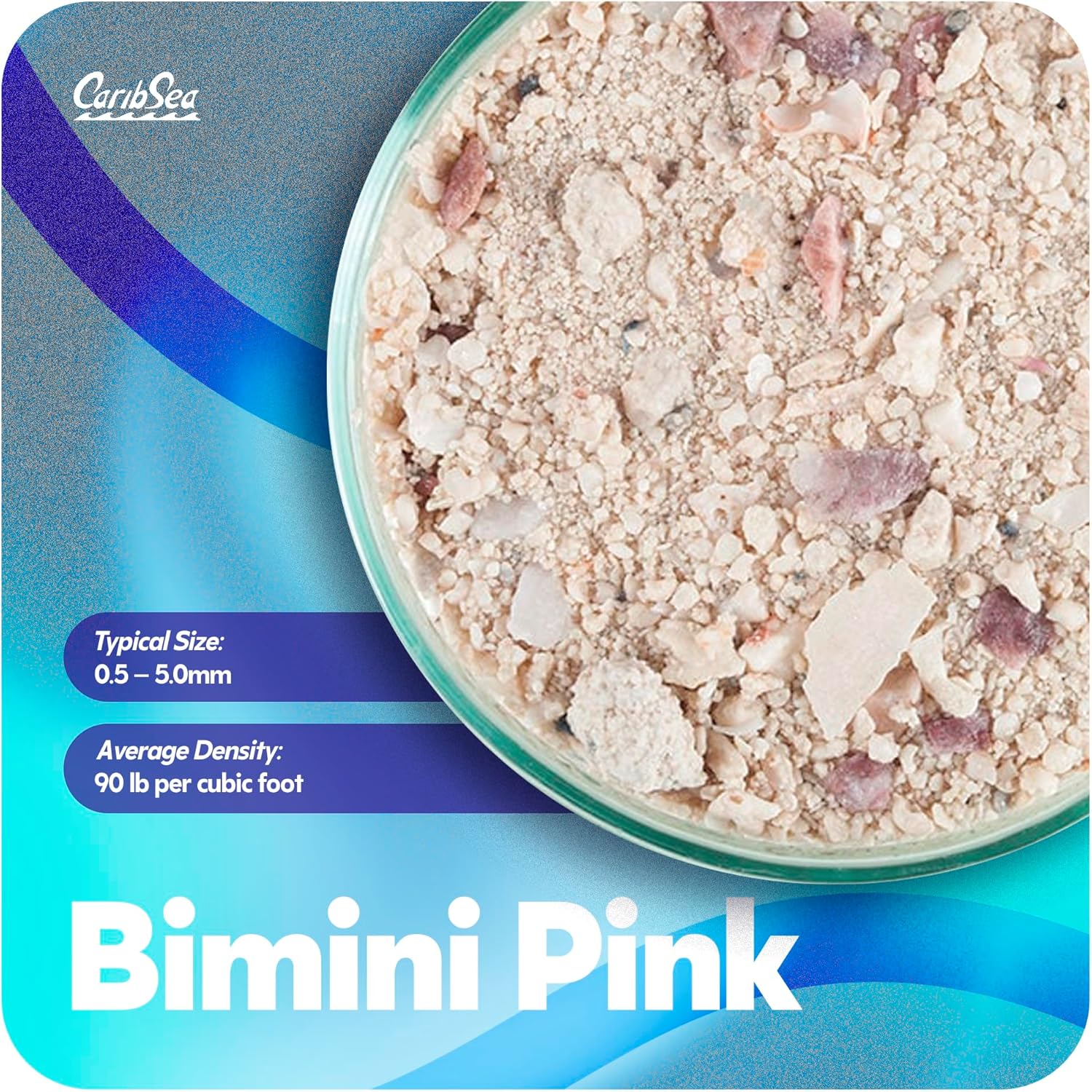 CaribSea Arag-Alive Bimini Pink Special Grade Reef Sand - 20 lbs - Natural Substrate for Marine & Reef Tanks, Promotes Coral Growth & Water Stability