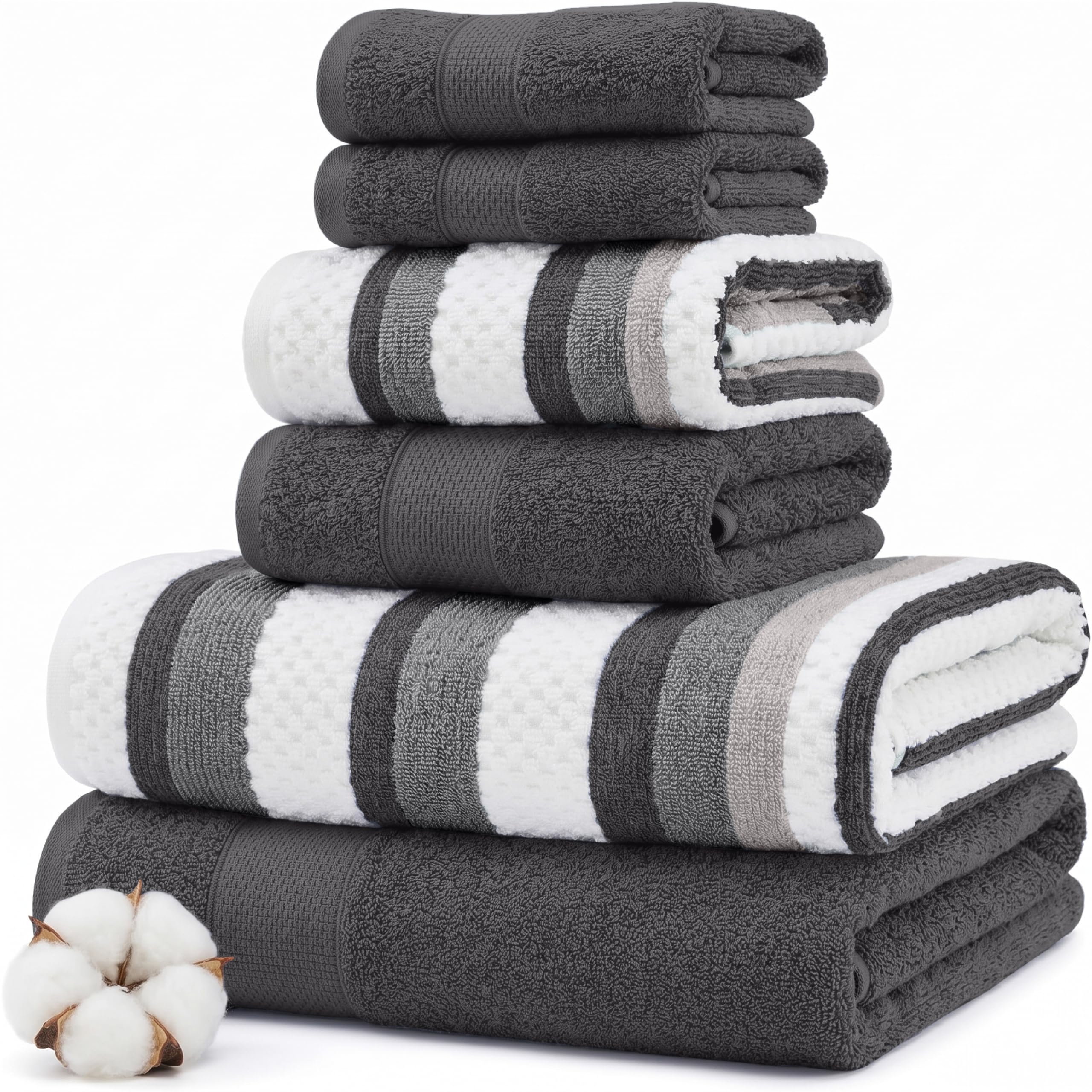 Modern Threads Pax Reversible Jacquard Towel Set