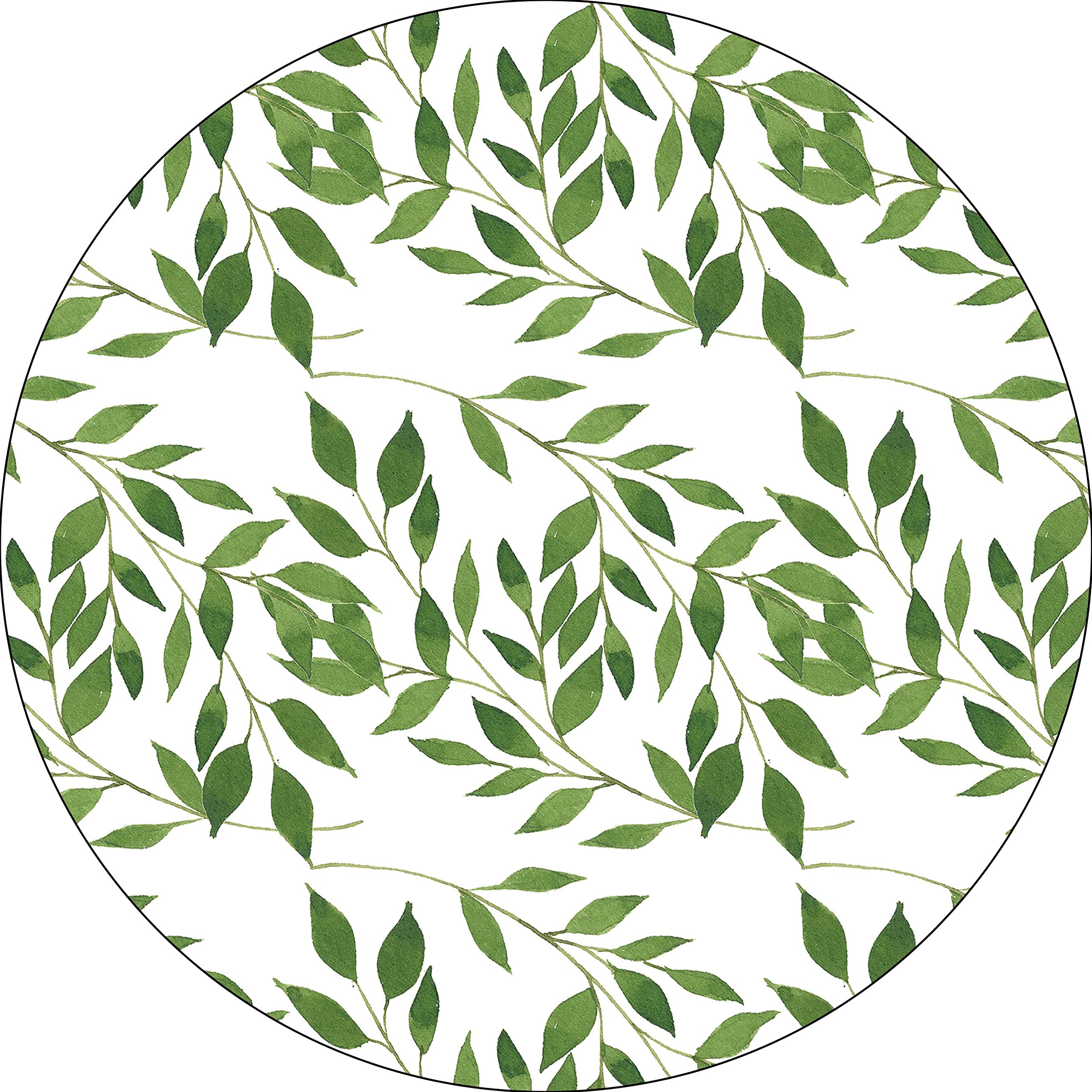 Bonateks, Round Digital Printed Mouse Mat Non Slip Backing for Office and Home Use Diameter 22cm