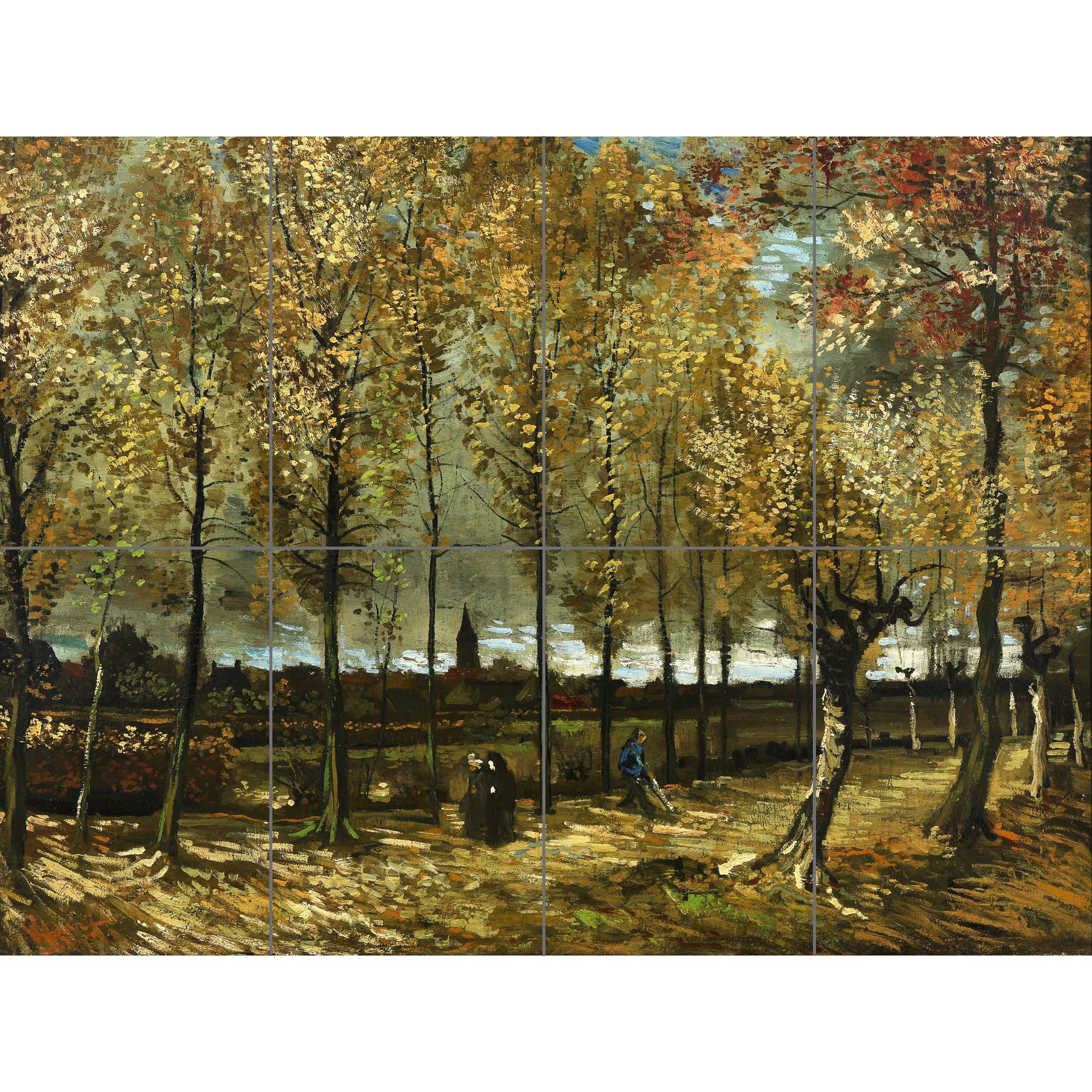 Artery8 Vincent Van Gogh Poplars Near Nuenen XL Giant Panel Poster (8 Sections)