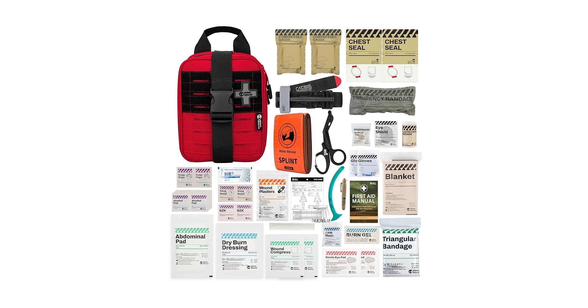 Amazon.com: RHINO RESCUE IFAK Trauma Kit with C-A-T