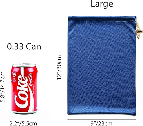 Miniatura 2 de Valante Juego de bolsas de almacenamiento con cordón de microfibra para productos íntimos (juego de tamaño grande)