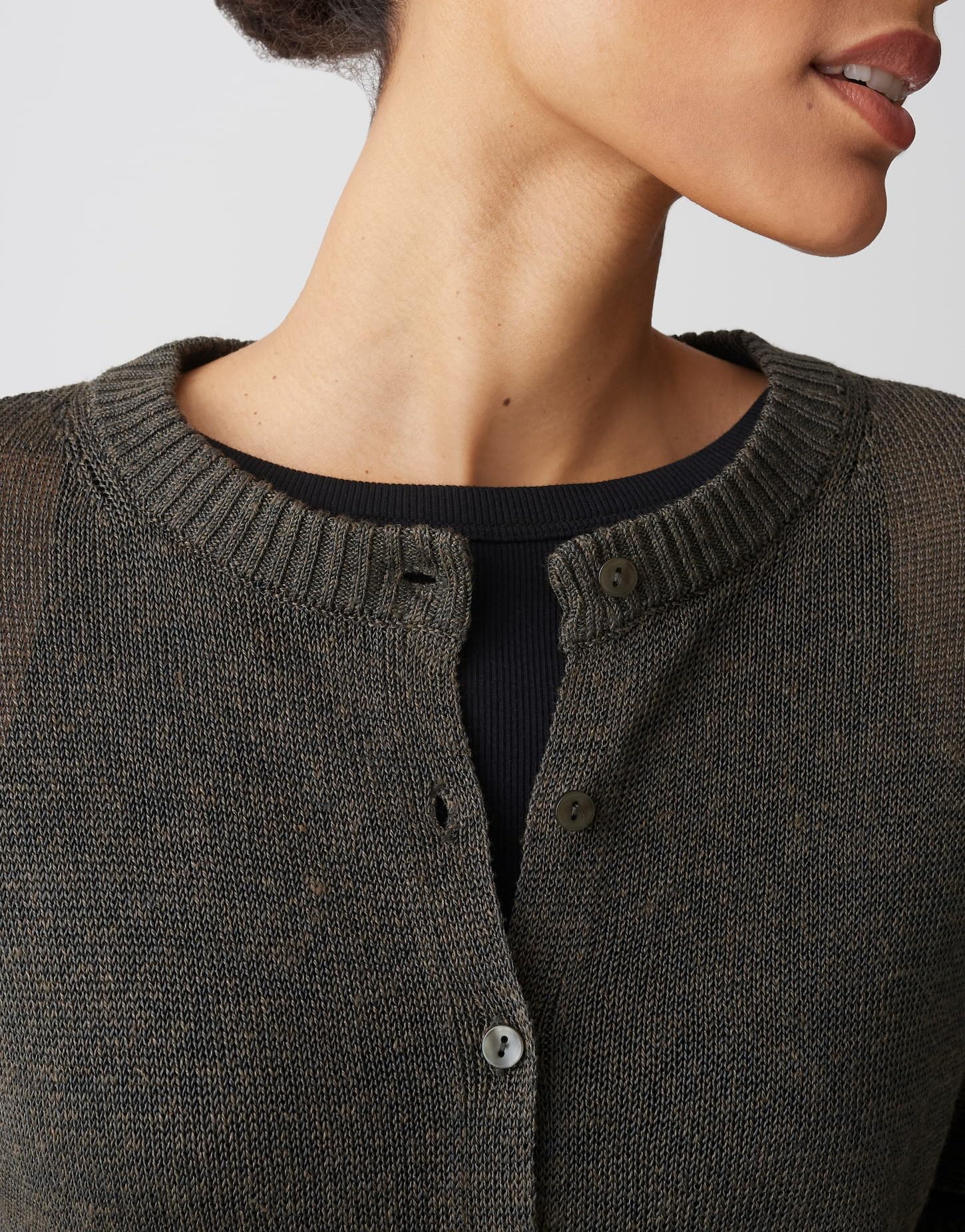 OPUS Damen Strickjacke | Cardigan aus softem Feinstrick Slim Fit