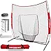 PowerNet Baseball Softball Practice Net 7x7 with Baseball Accessories for Practice Pitching, Batting & Fielding, Ball Caddy, Weighted Baseballs, Tee