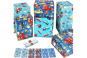 Train Wrapping Paper: Festive Birthday Wrapping Paper for Kids