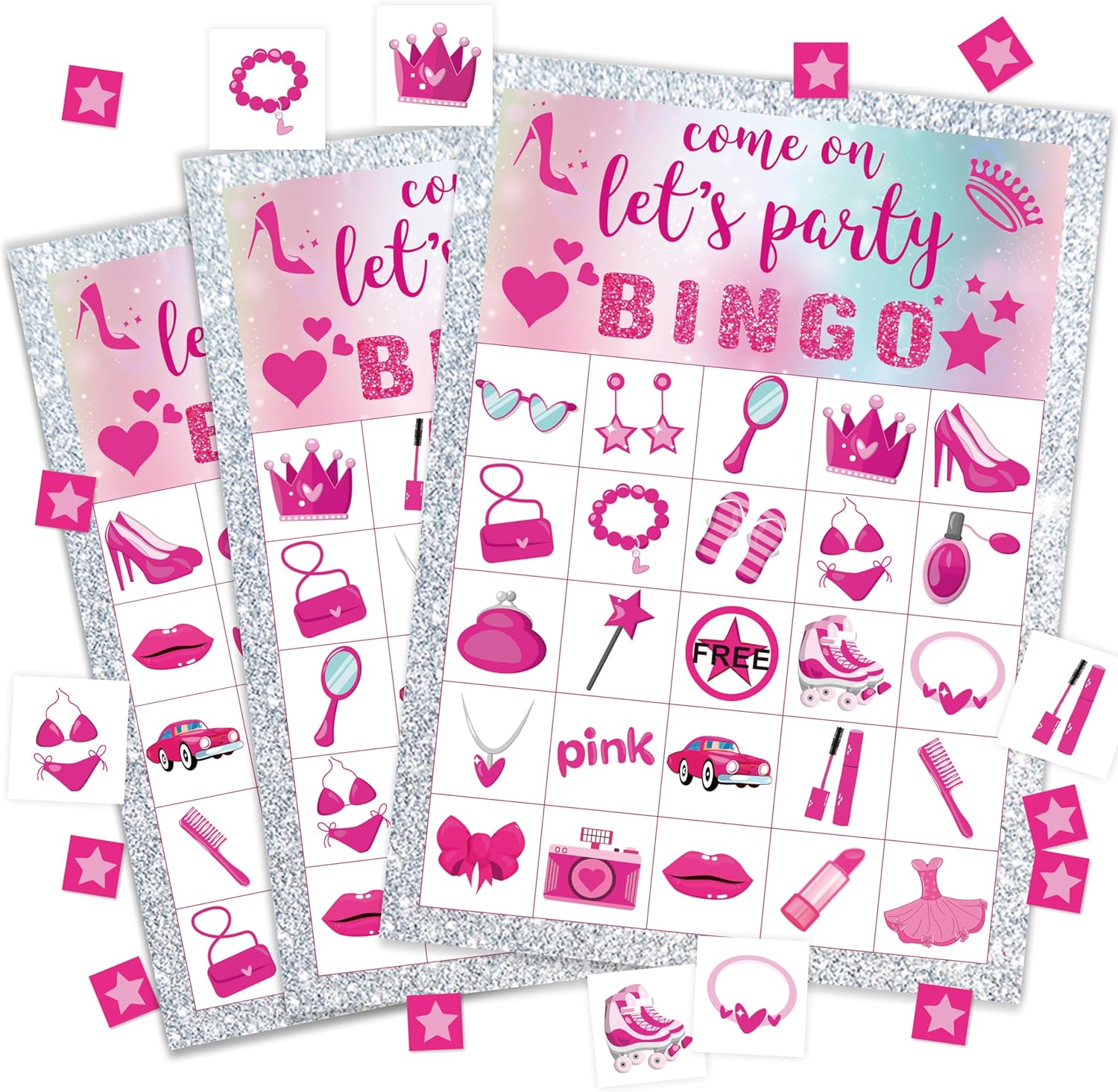 Gender Reveal Bingo Game Cards, Neutral Bingo Cards Game for Adults, Holidays Friends Gatherings, Ideal for Baby Shower Party Game, 24 Players Gender Reveal Party Supplies Favors, 011