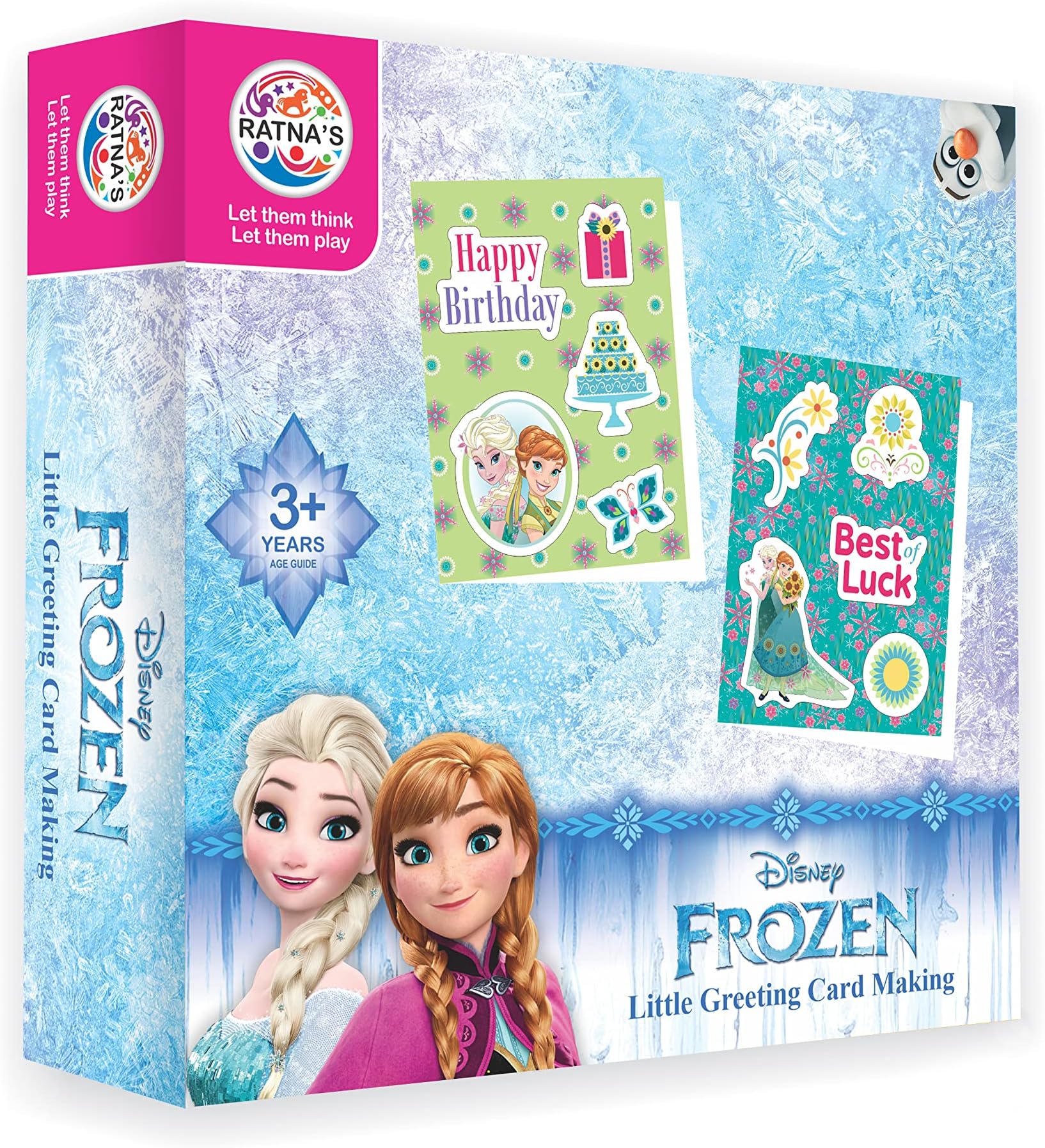 RATNA'S Disney Little Greeting Card Making Frozen Themed Art & Craft DIY Kit for Kids