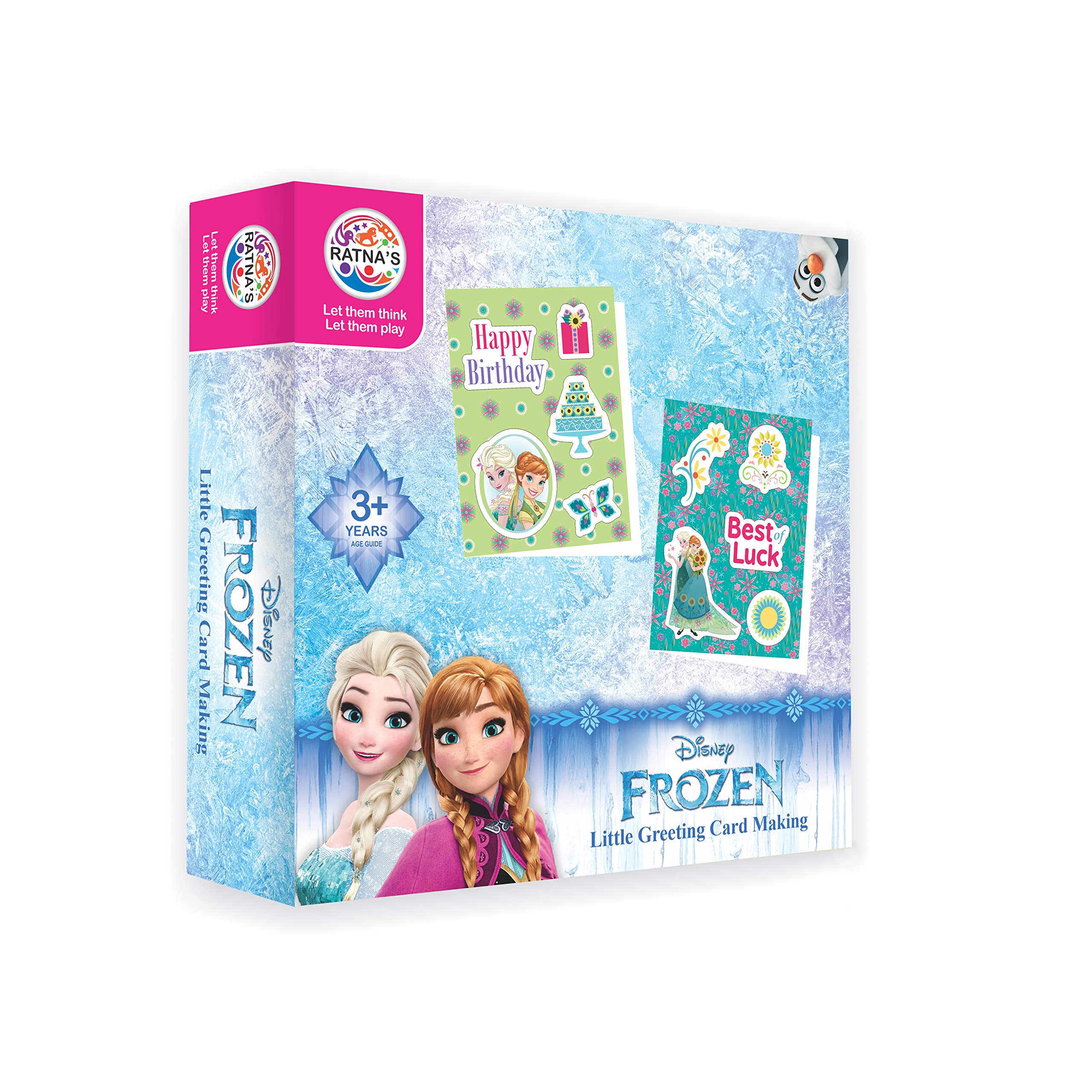 RATNA'S Disney Little Greeting Card Making Frozen Themed Art & Craft DIY Kit for Kids