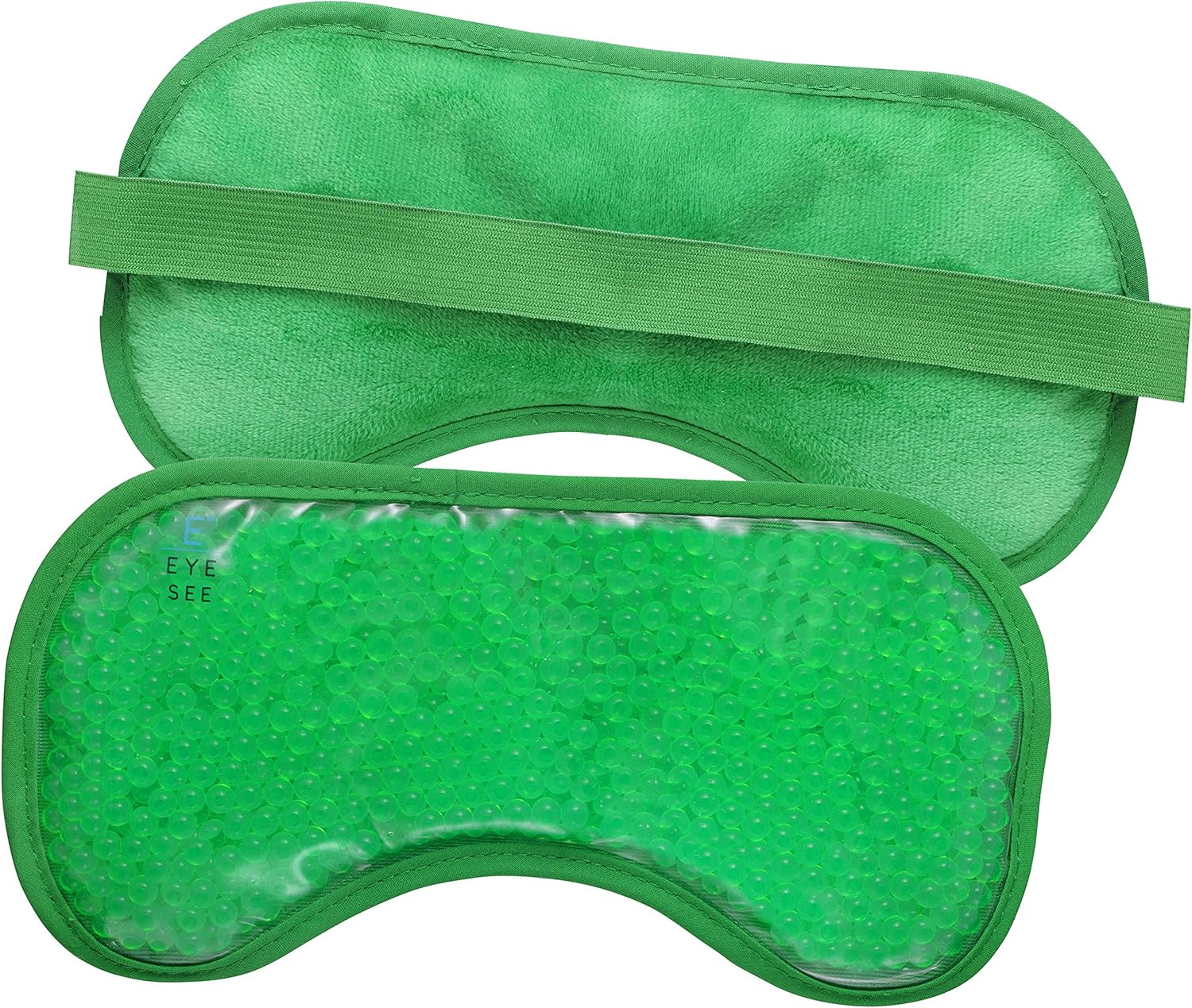 Eye See Plush Gel Eye Mask for Puffy Eyes, Green Cold Eye