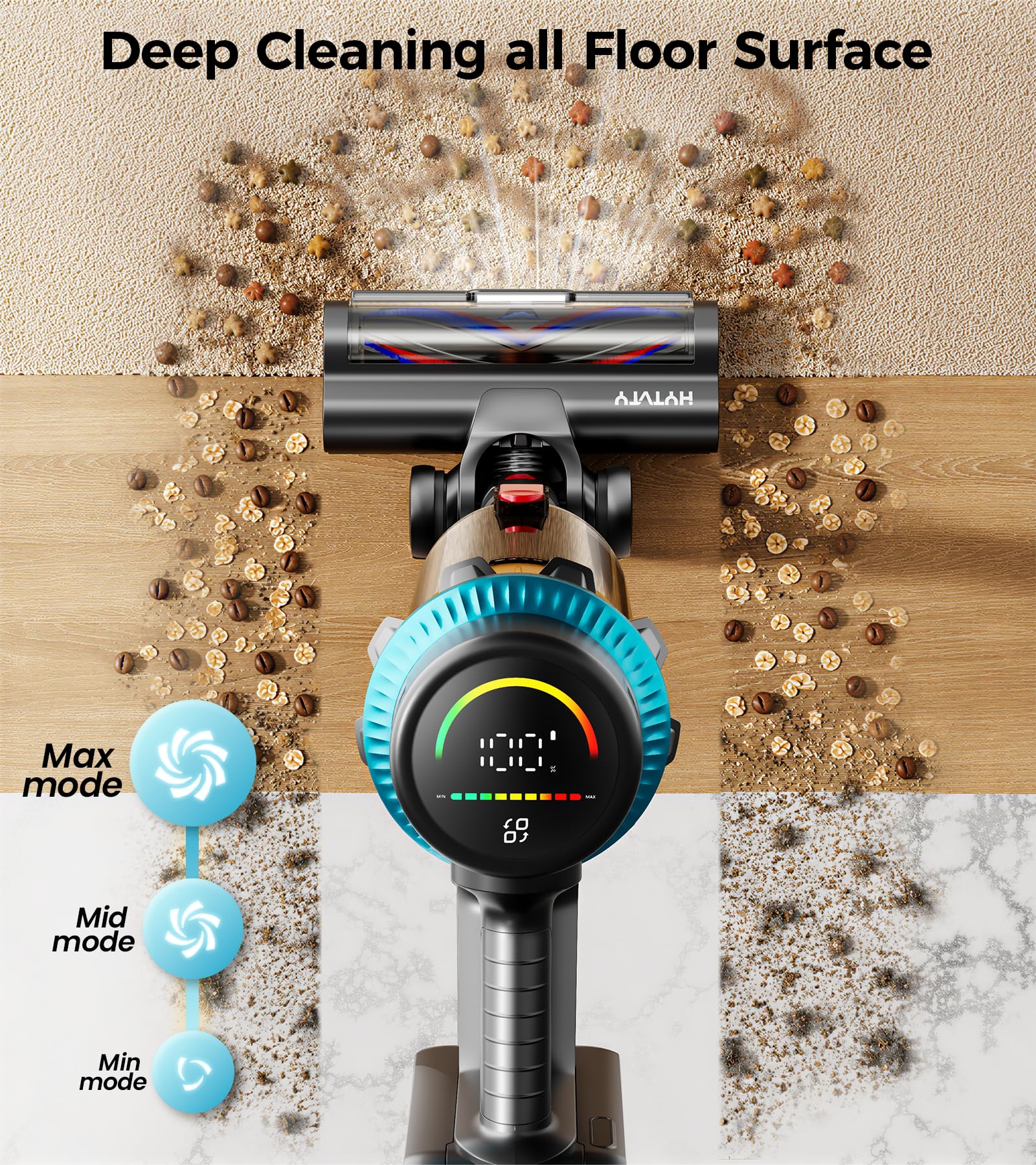 Aspiradora inalámbrica, 650 W, 55 kPa, 70 minutos de autonomía, aspiradora de mano inalámbrica, aspiradora inalámbrica con base de apoyo, aspiradoras para el hogar, pelo de mascotas y alfombras