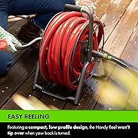 Vista 10 de Yard Butler Soportes de carrete de manguera – Soporte de manguera de jardín compacto y versátil con opciones giratorias y de montaje – Ideal