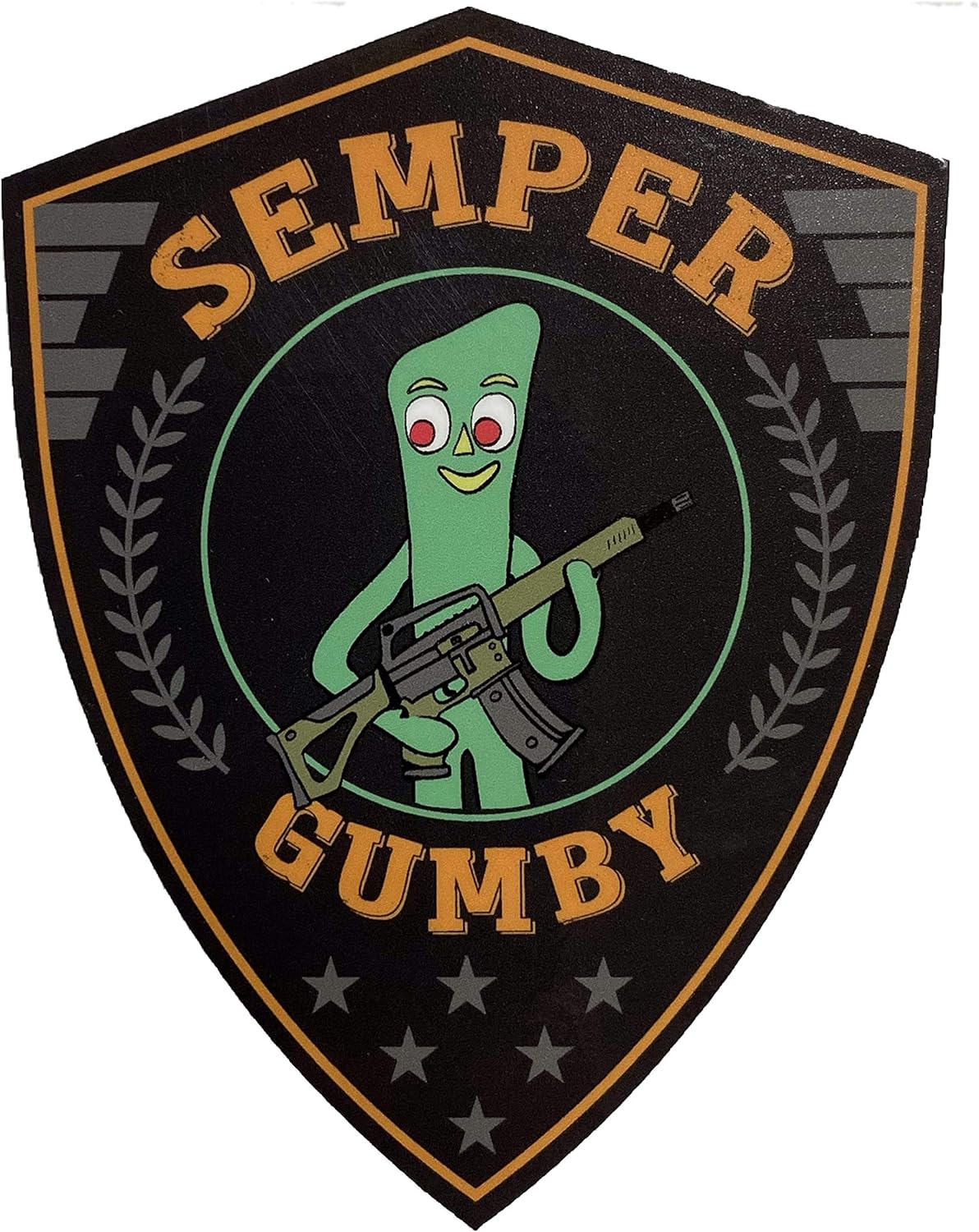 Semper Gumby Vinyl Decal/Bumper Sticker
