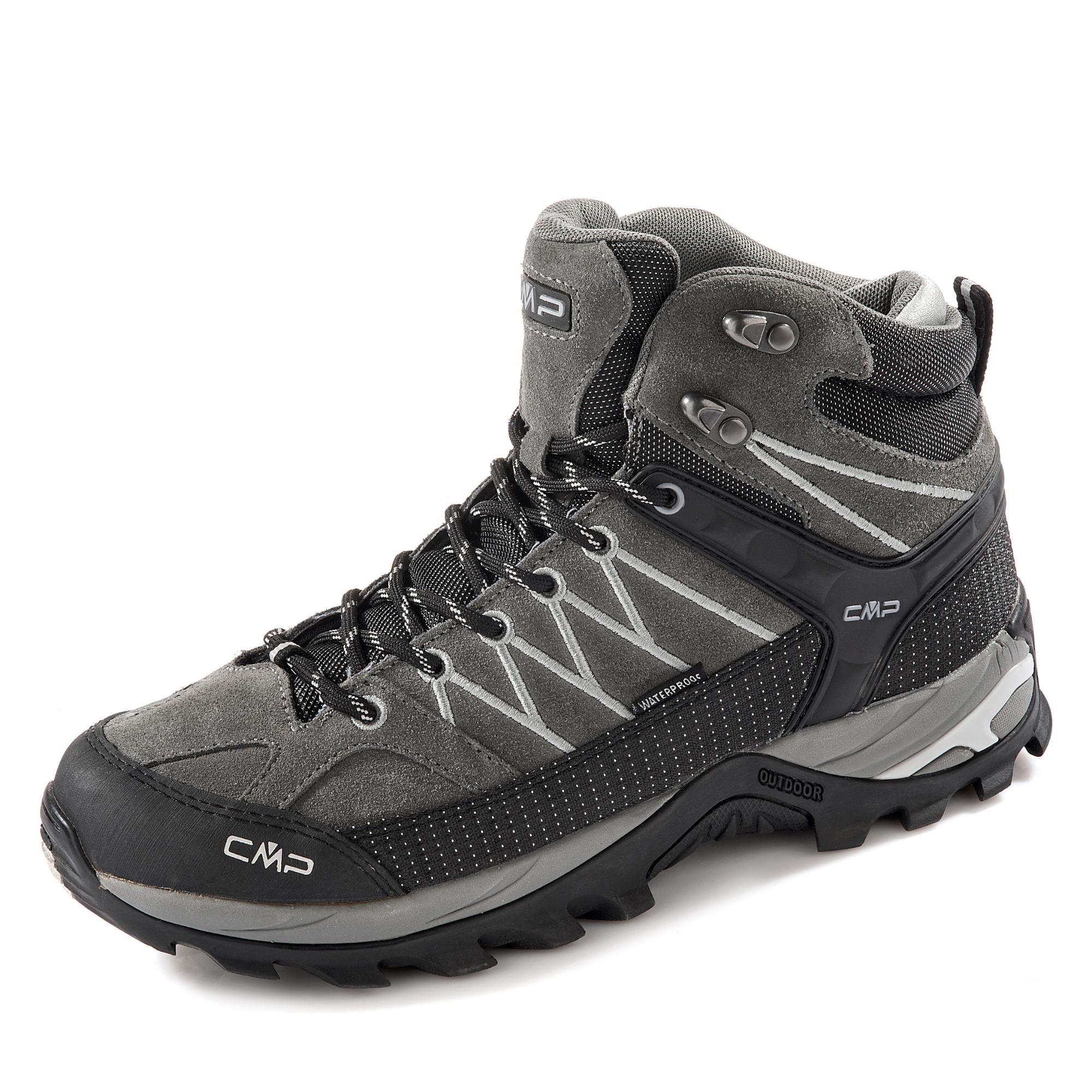 CMP Rigel Mid Trekking Shoes Wp, Scarpe da trekking Uomo, Grey, 42 EU