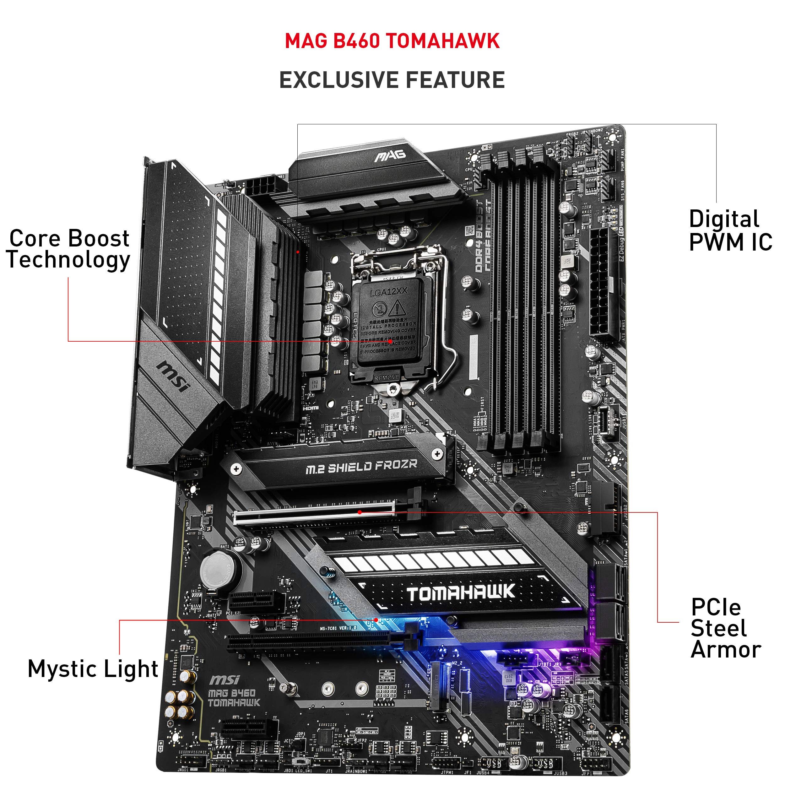 動作確認済 MSI MAG B460 TOMAHAWK マザーボード Amazon | MSI MAG B460 Tomahawk ??????????? (ATX??10?? Intel Core