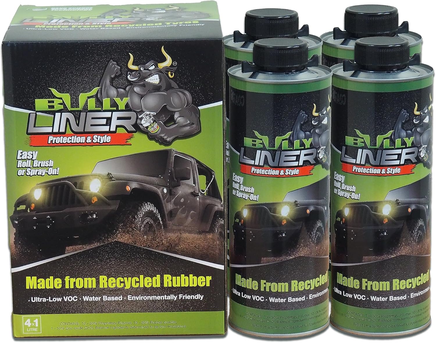 Bullyliner Spray On Truck Bed Liner Kit with Spray Gun 4