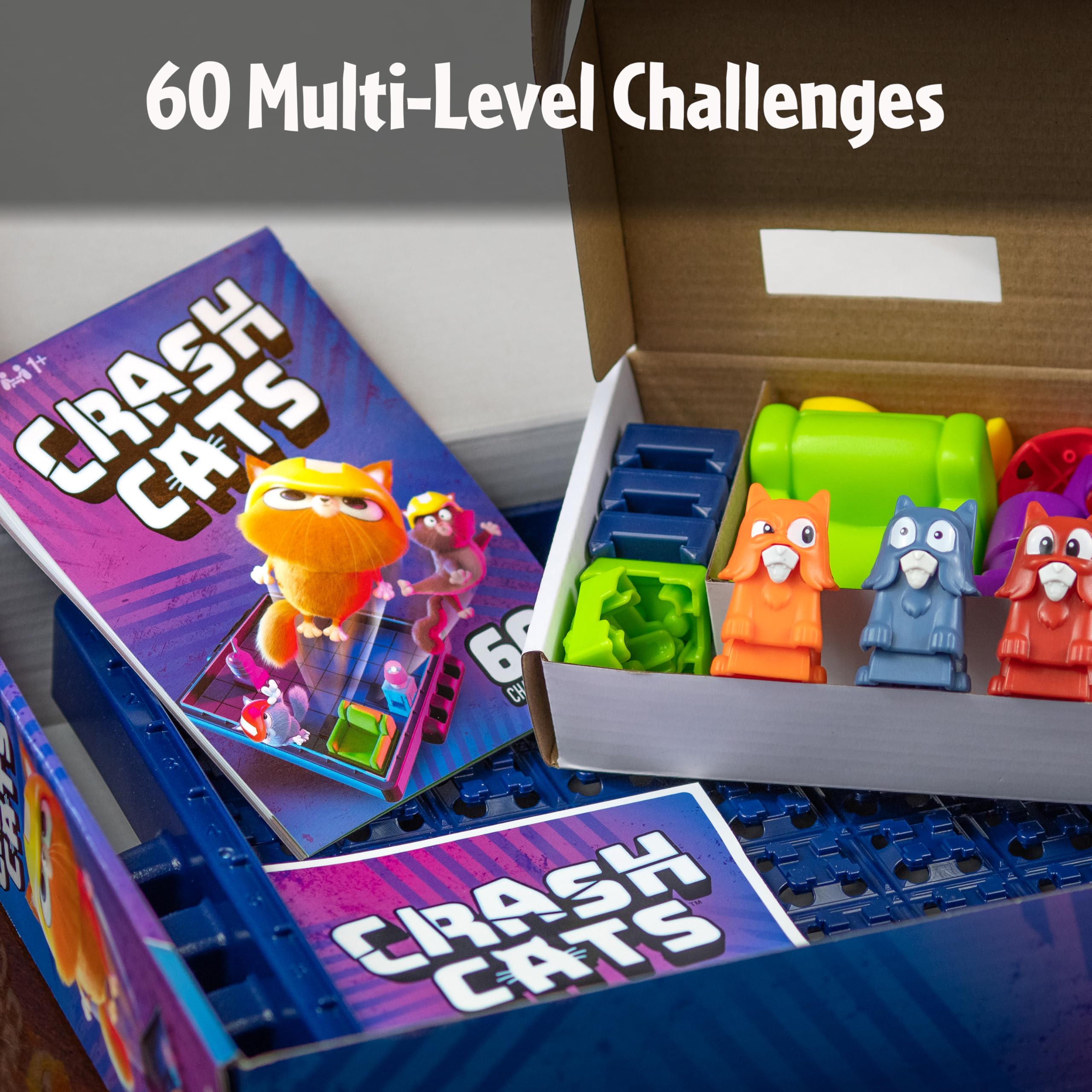 ThinkFun Crash Cats - Das super lustige federbelastete Logikspiel für Kinder ab 8 Jahren