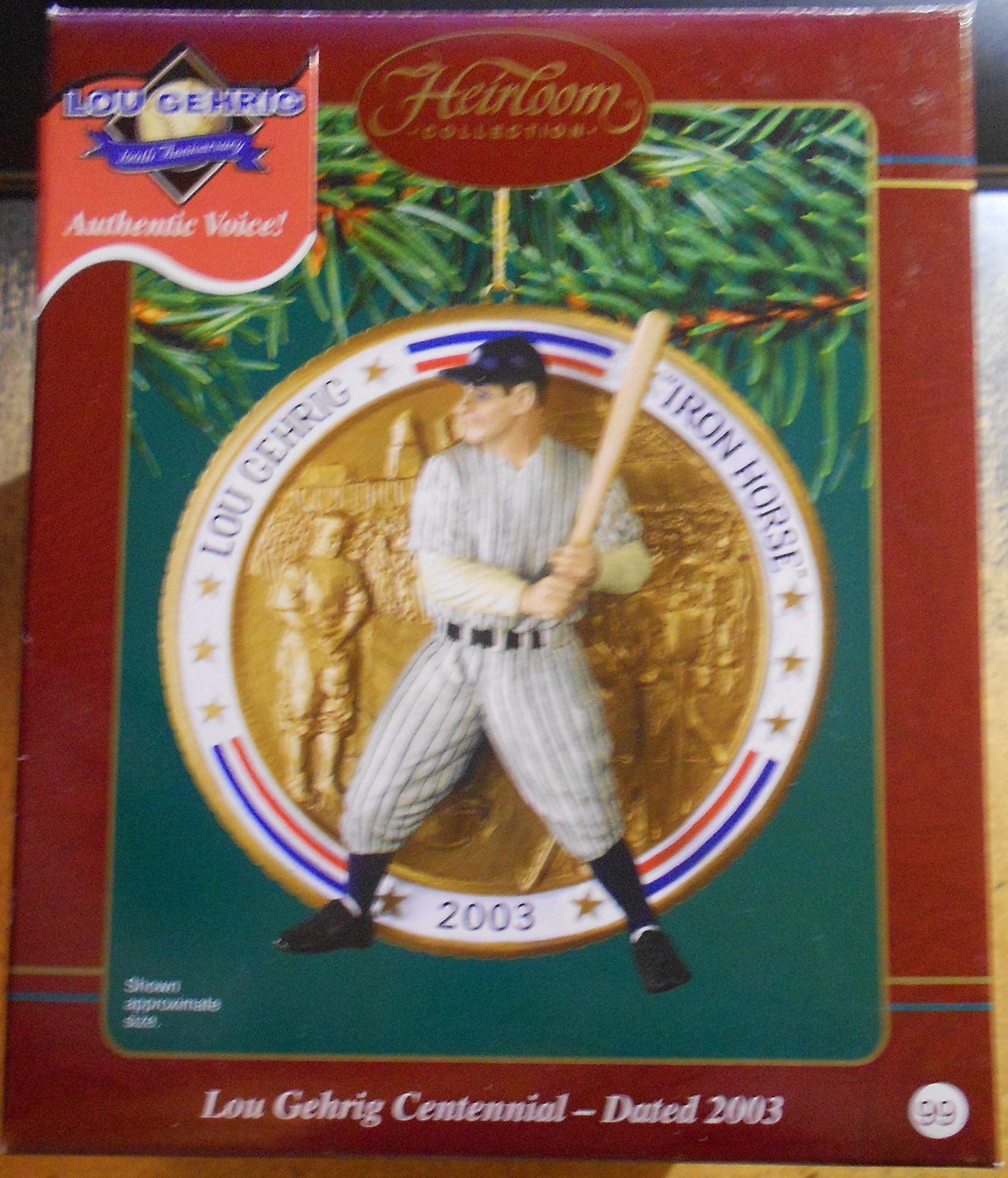 Lou Gehrig Centennial Ornament/ 2003