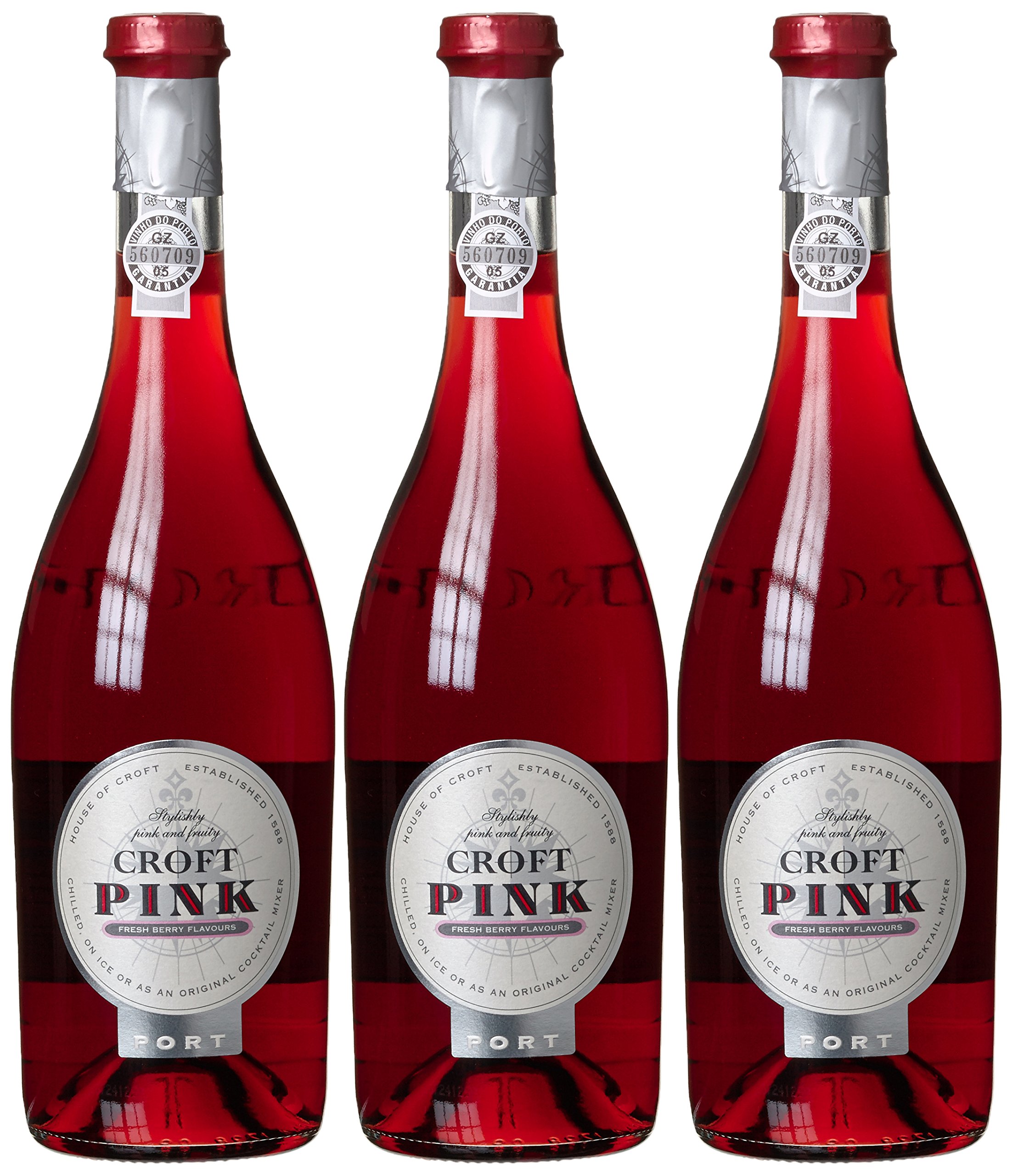Croft Pink Port, rosé, 3er Pack (3 x 750 ml)