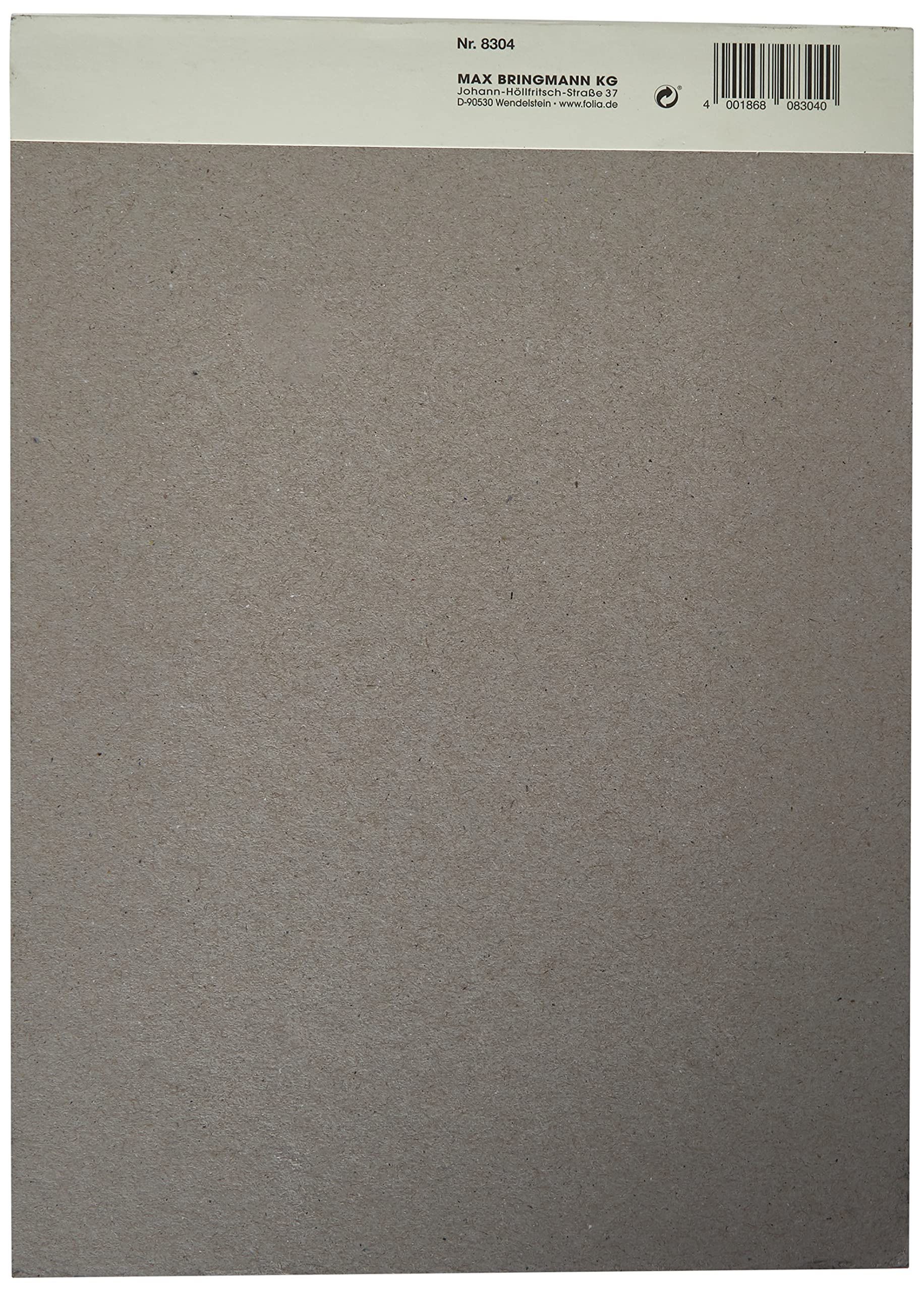 folia 8304 - blok do szkicowania, DIN A4, 120 g/m², biały, 50 arkuszy – bardzo drobny, biały papier do rysowania, bez użycia chloru