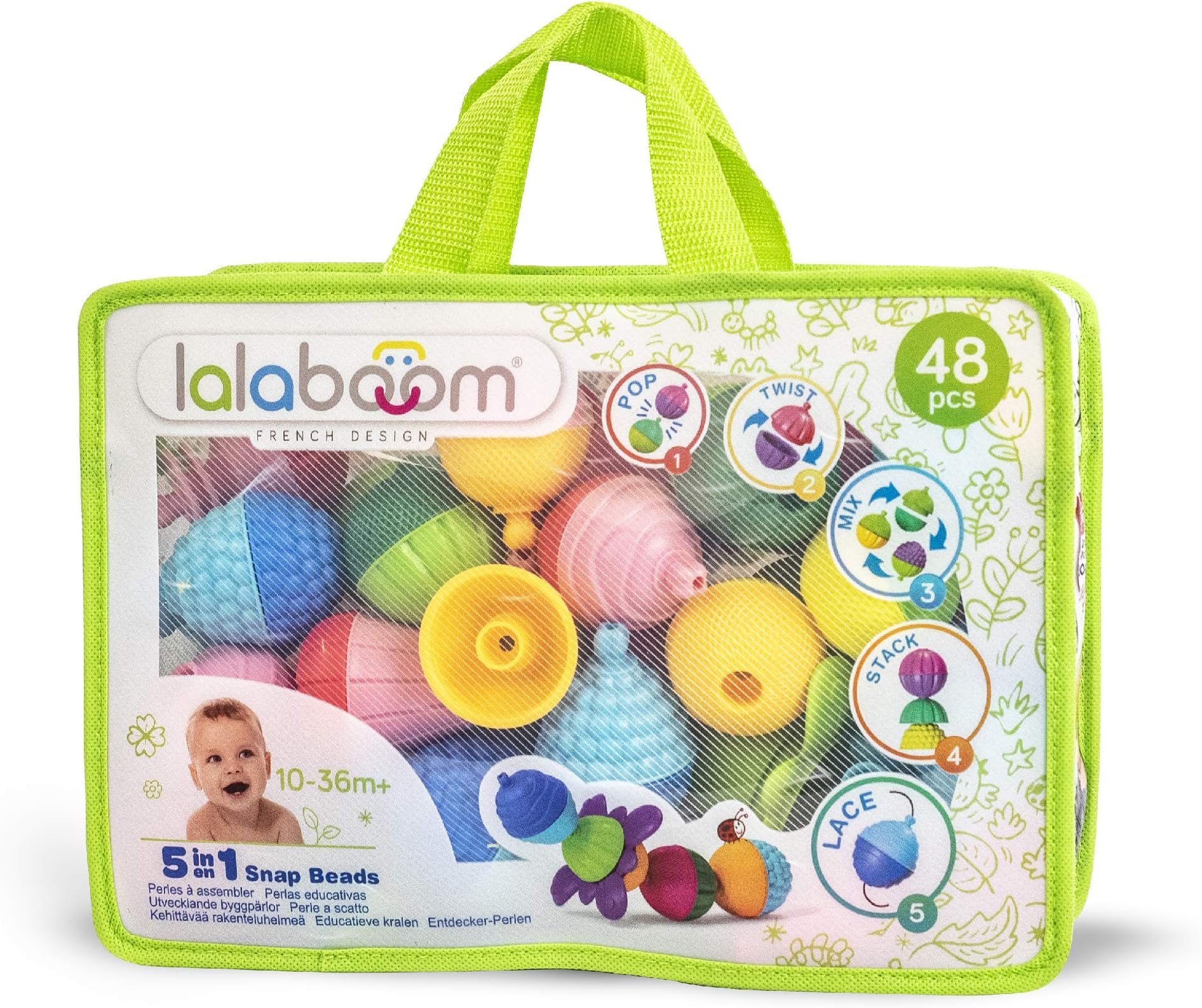 Lalaboom Beads & Accessories 48Pieces