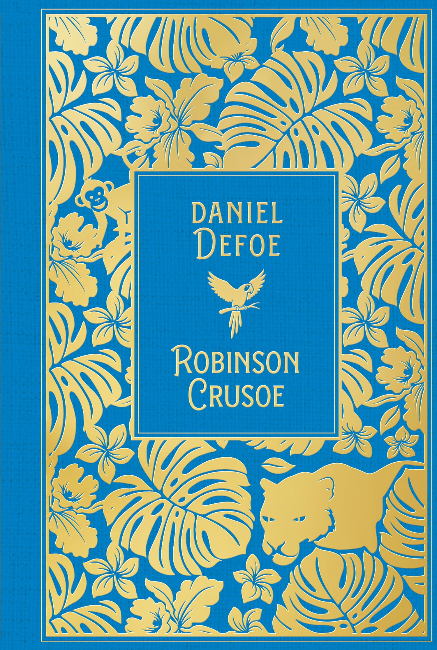 Robinson Crusoe: Leinen mit Goldprägung