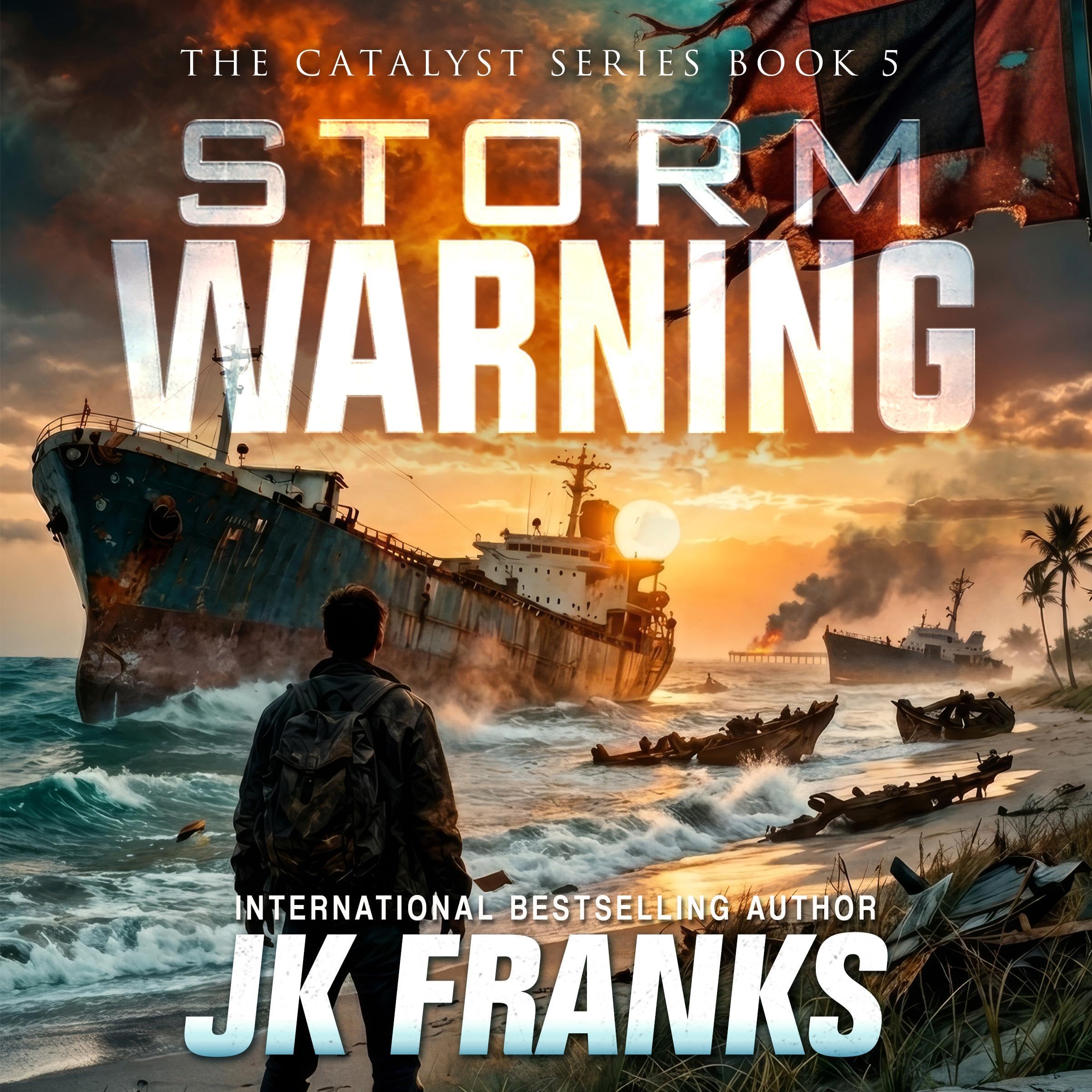 Cover art for Storm Warning: A Post-Apocalyptic Survival Thriller (Catalyst, Book 5)
