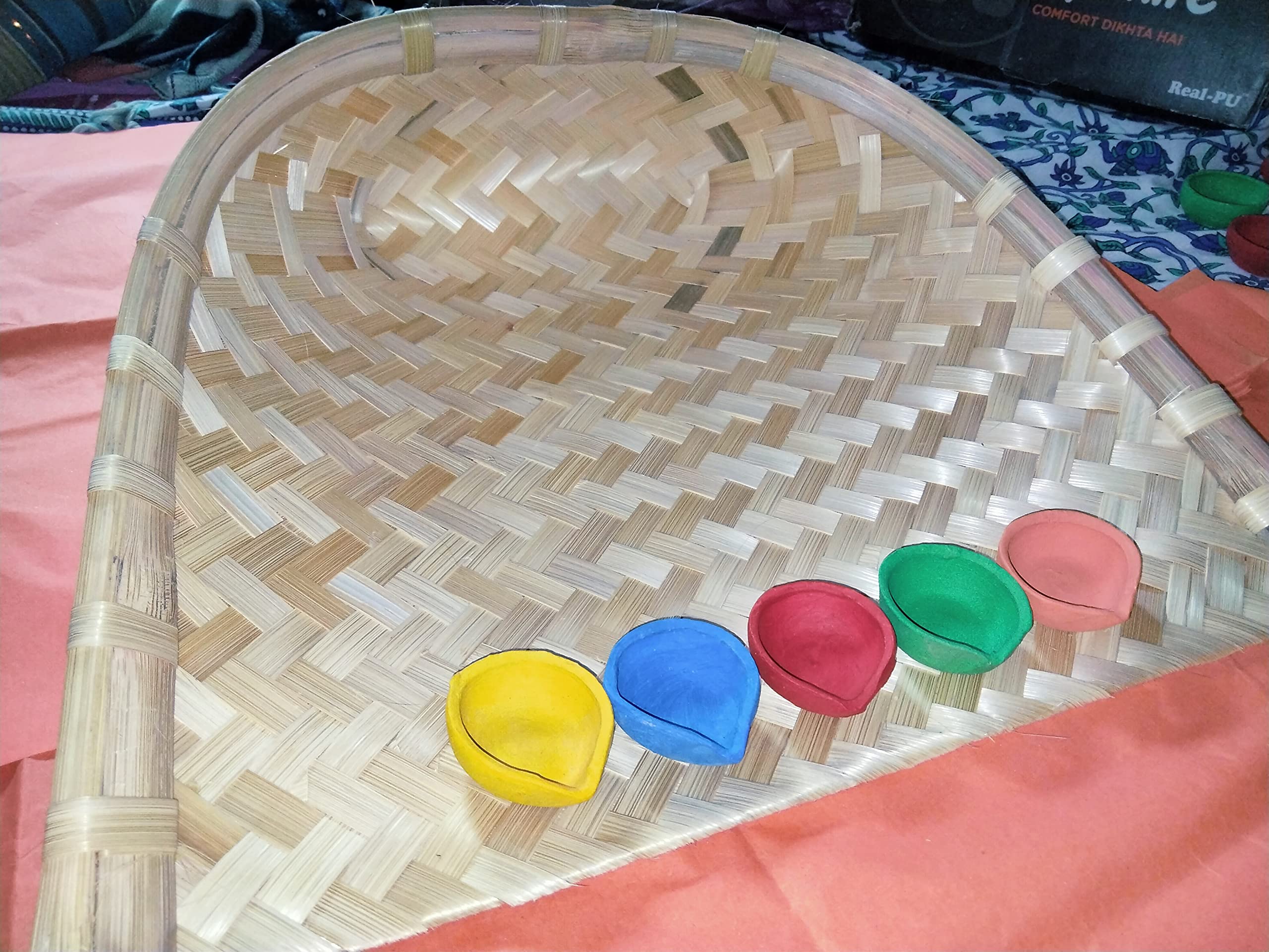 Bas ka sup kashi Ghat ka sup | Bamboo Supli | bash ka soop supadi pan for chhath puja Special | Bihar ke karigar wali soop | Moram for Chahat Puja and Kitchen (Pack of 2pc)