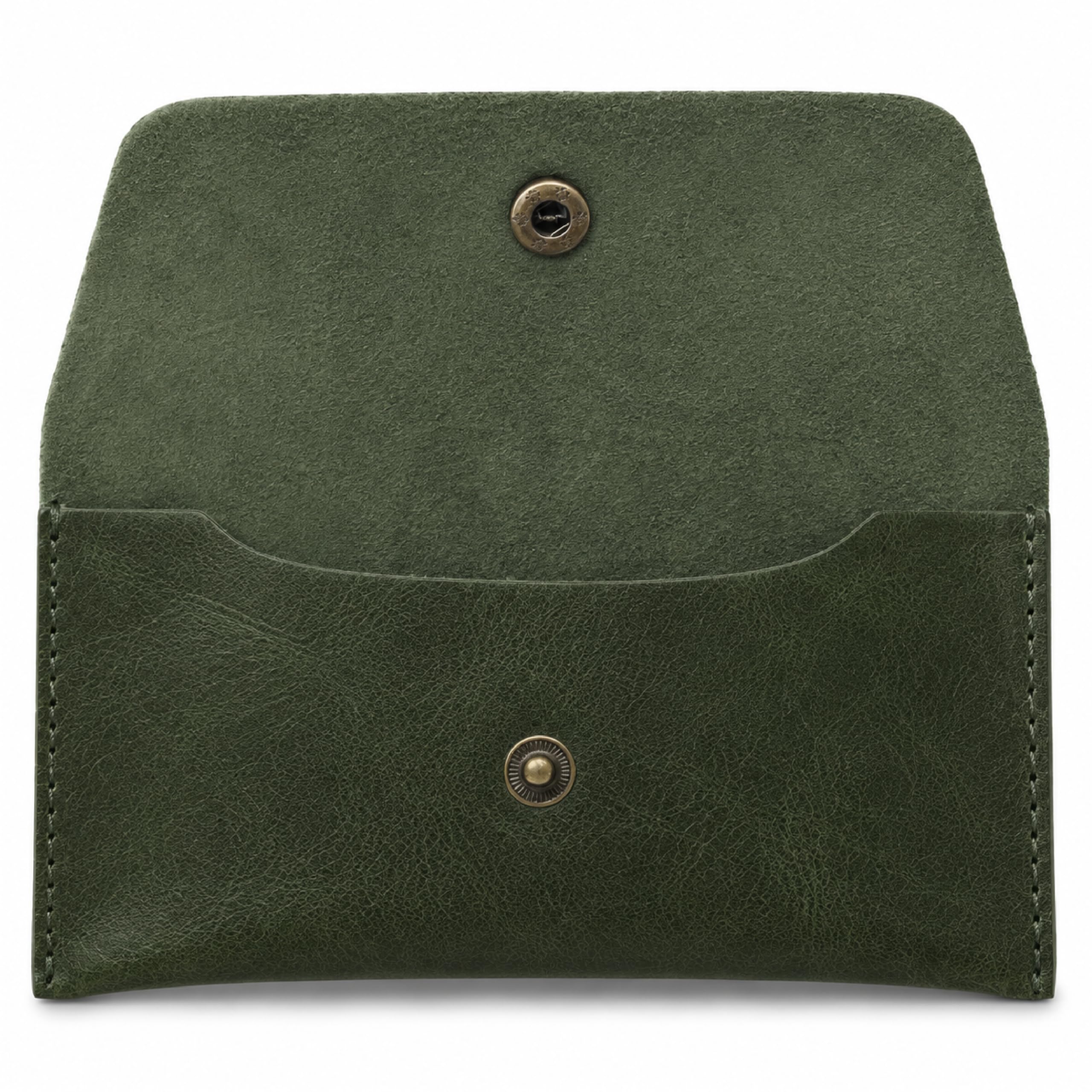 Leather Currency Pouch Cash Envelope Wallet for Men &amp; Women