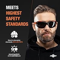 Vista 4 de ToolFreak Recka - Conjunto de gafas y gafas de seguridad, clasificado según ANSI z87.1-2015, accesorios incluidos