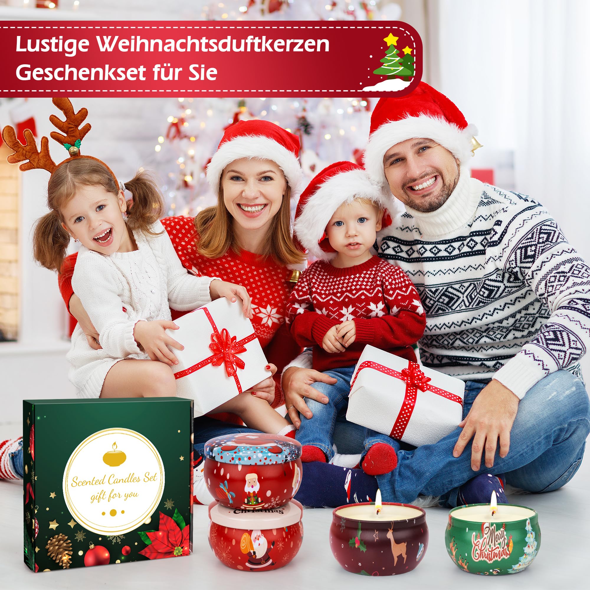 9 Pezzi Candele Profumate Regalo, Cera di Soia Candele Aromaterapia, Alleviare Lo Stress e Aromaterapia Regalo Adatto per Donne per Natale, Anniversario, Compleanno, Aromaterapia