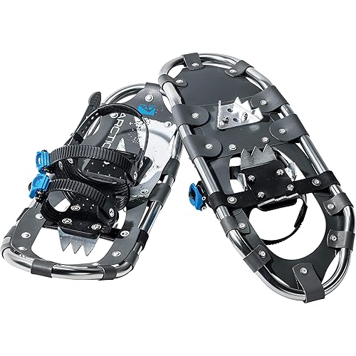Franklin Sports Snowshoes for Men and Women - Lightweight Aluminum Snowshoes for Adults - Easy to Use Adjustable Snowshoes - Carry Bag Included