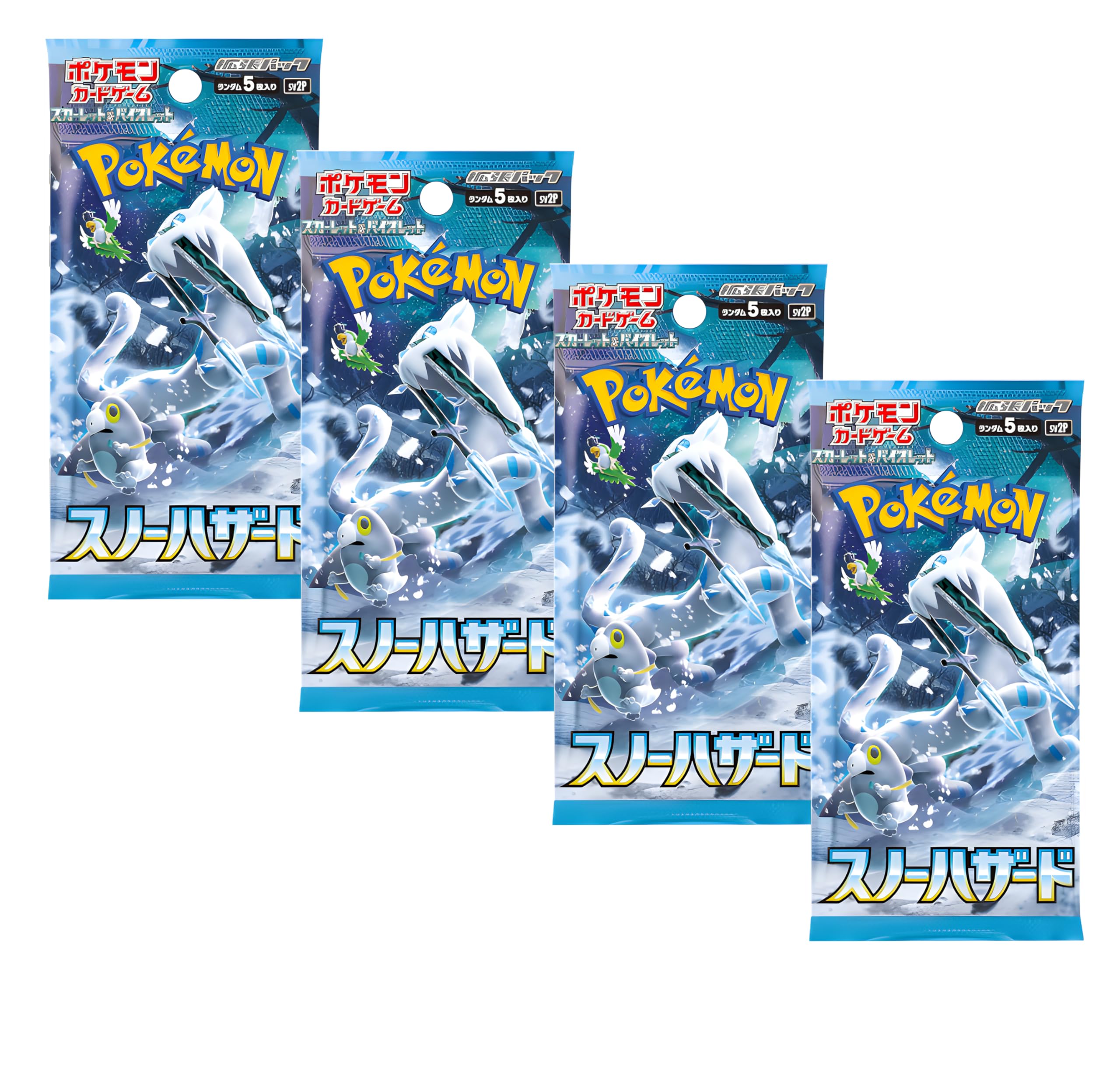 Pokemon TCG Snow Hazard Booster Packs x4, Compact