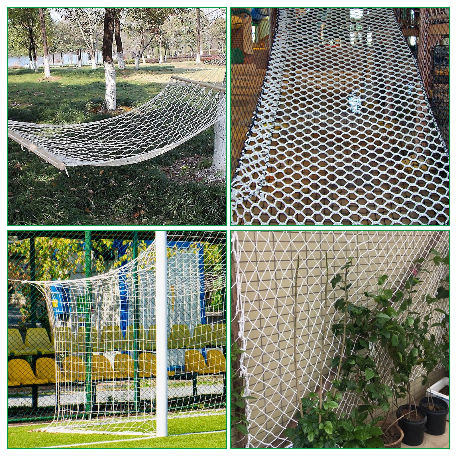 Katzennetz für Balkon 1.5 x 5 m Katzenschutznetz Nylon 3cm Mesh Sicherheitsnetz Weiß Treppen Schutznetz Rausfallschutz für Fenster und Türen
