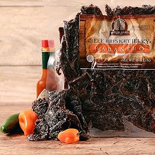 Mahogany Smoked Meats: Habanero Brisket Jerky - 16oz