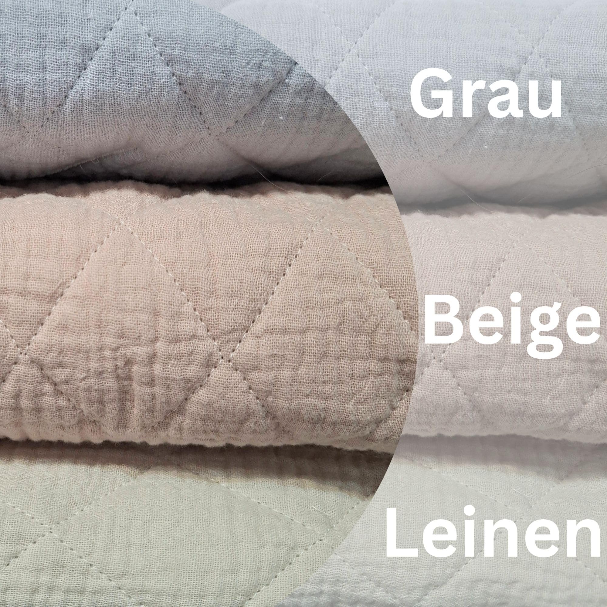 Musselin Einschlagdecke Baby für Babyschale & Kinderwagen - Universal 3/5-Punkt-Gurt - 100% Baumwolle, 78x78cm - Leichte Babydecke Sommer & Frühling