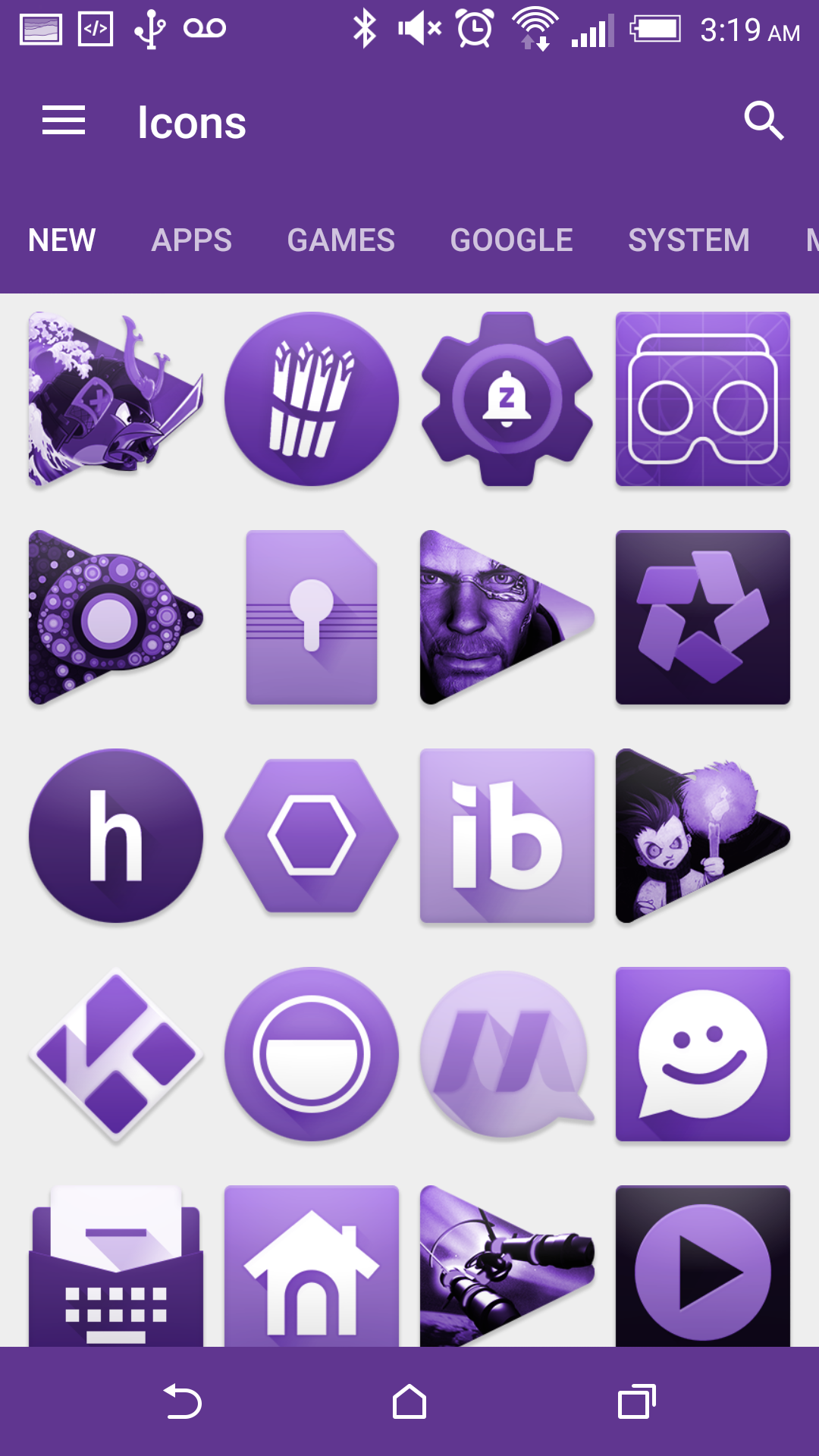 PURPLE - Icon Pack - App on Amazon Appstore