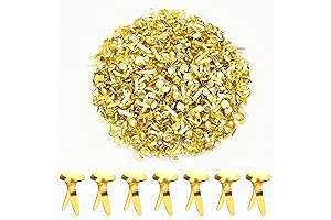 600-Piece Gold Metal Brads Paper Fasteners for DIY Projects