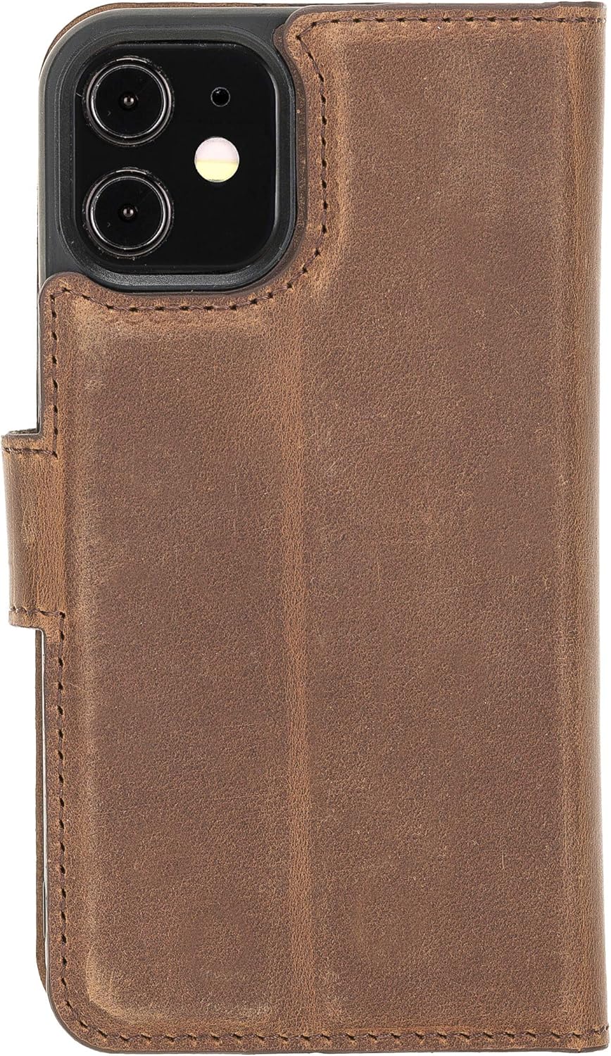 ❤ Crazy Deals Leather Detachable Wallet Case Compatible with iPhone 12 Mini (5.4), RFID Protection Magnetic Detachable Cover Case Credit Card Holder & Cash Slot with Kickstand for Men and Women (Dark Brown) Free Shipping Offer Leather Detachable Wallet Case Compatible with iPhone 12 Mini (5.4), RFID Protection Magnetic Detachable Cover Case Credit Card Holder & Cash Slot with Kickstand for Men and Women (Dark Brown)