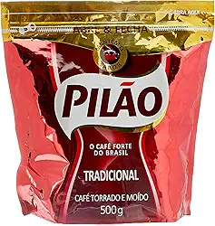 Café Pilão Torrado e Moído Tradicional Abre e Fecha 500g