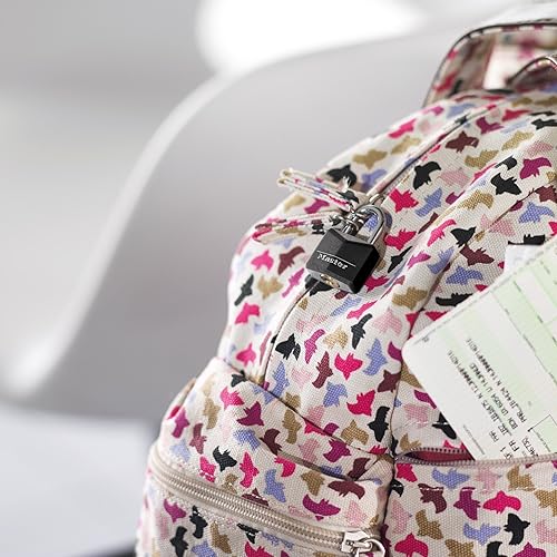 Miniatura 2 de Master Lock Candado, cerradura de cuerpo de aluminio sólido, Negro -, Cerradura de equipaje