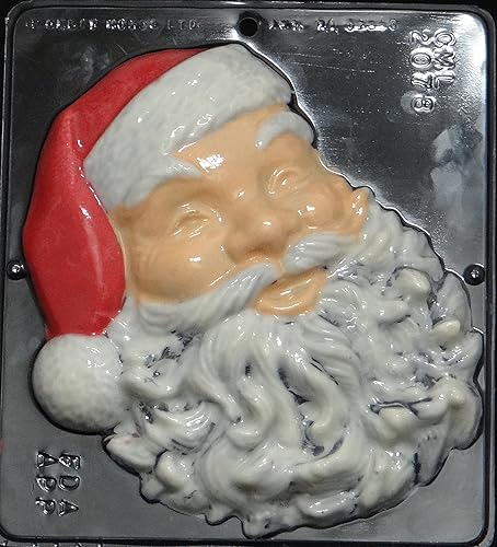 Santa Face - Molde de caramelo de chocolate de 8 pulgadas, Navidad 2078