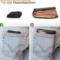 GUGGIARI Slim Wallet RFID védelemmel, bankkártyatartó, pénztárca férfiaknak és nőknek 4