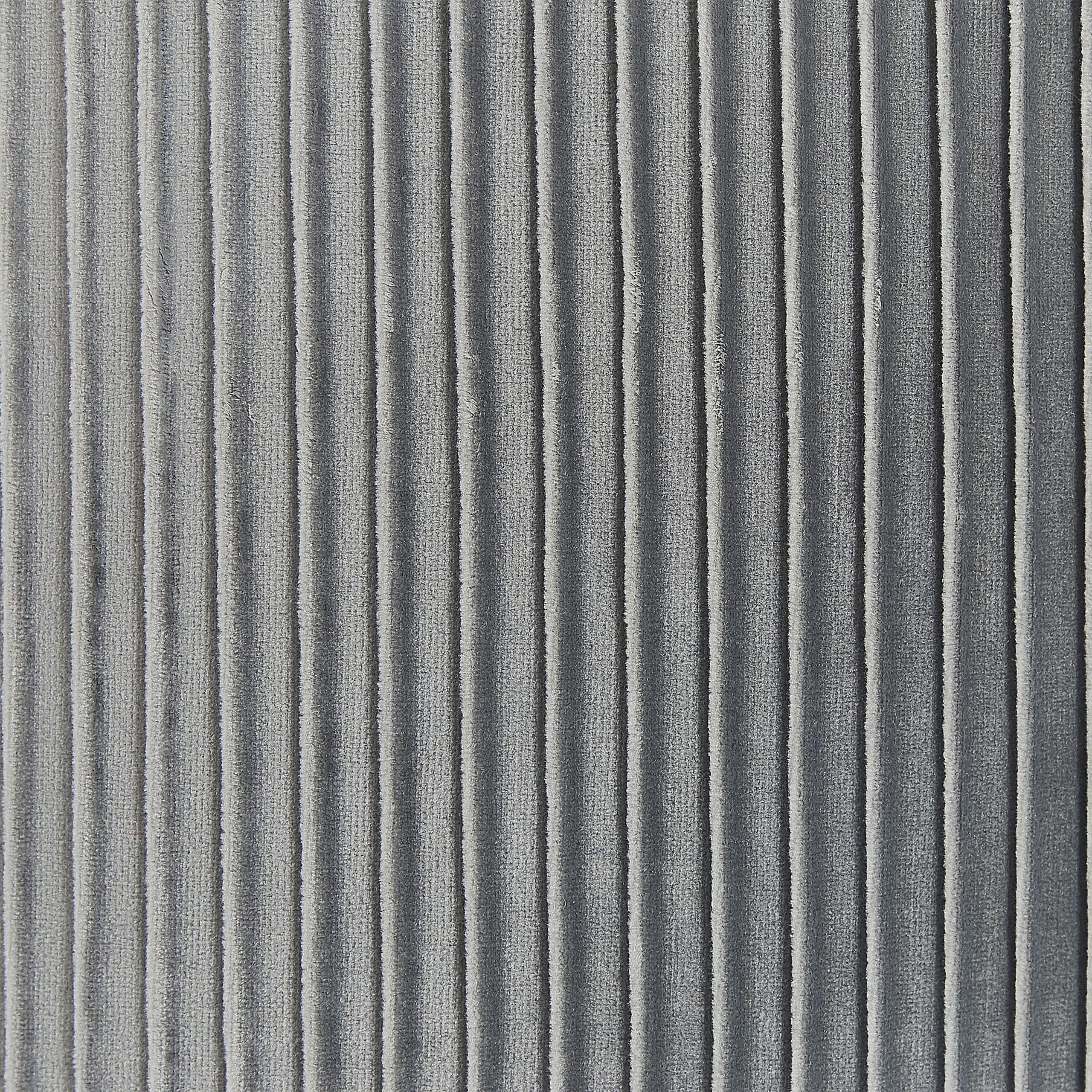 Beliani Set di 2 pouf grigio chiaro in velluto