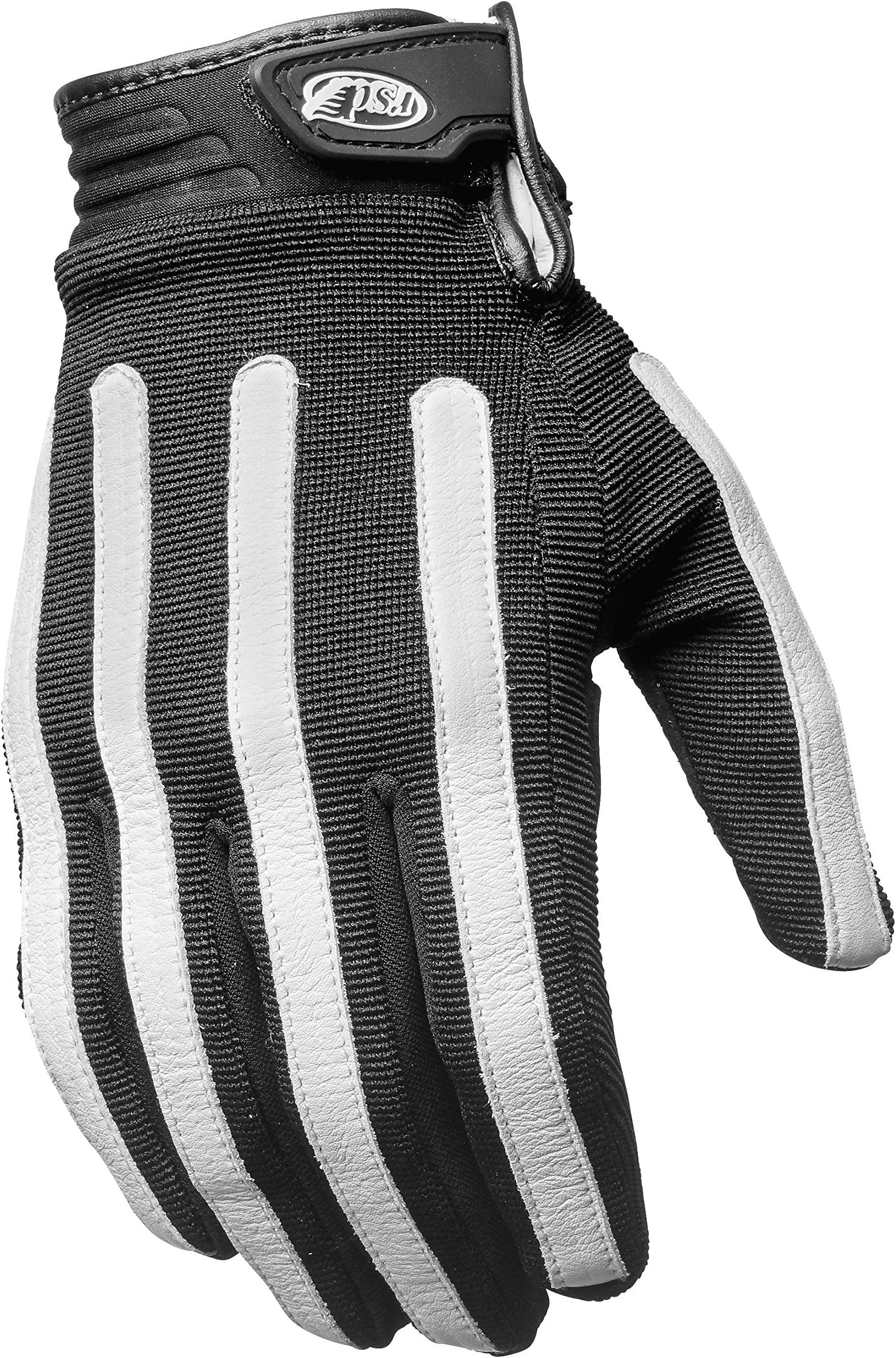 Roland Sands Design Strand Mesh Men's Street Motorcycle Gloves - Black White/X-Large