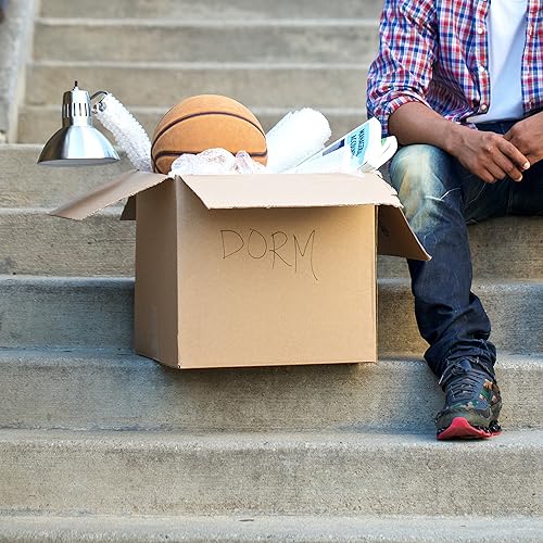 Miniatura 7 de Caja corrugada para guardarropa Duck Brand, 2844853, de 24 x 24 x 34 pulgadas (largo x ancho x alto), Marrón