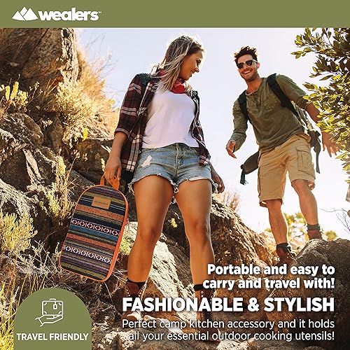 Miniatura 4 de 11 Piece Camp Kitchen Cooking Utensil Set Travel Organizer Grill Accessories Portable Compact Gear for Backpacking BBQ Camping Hiking Travel