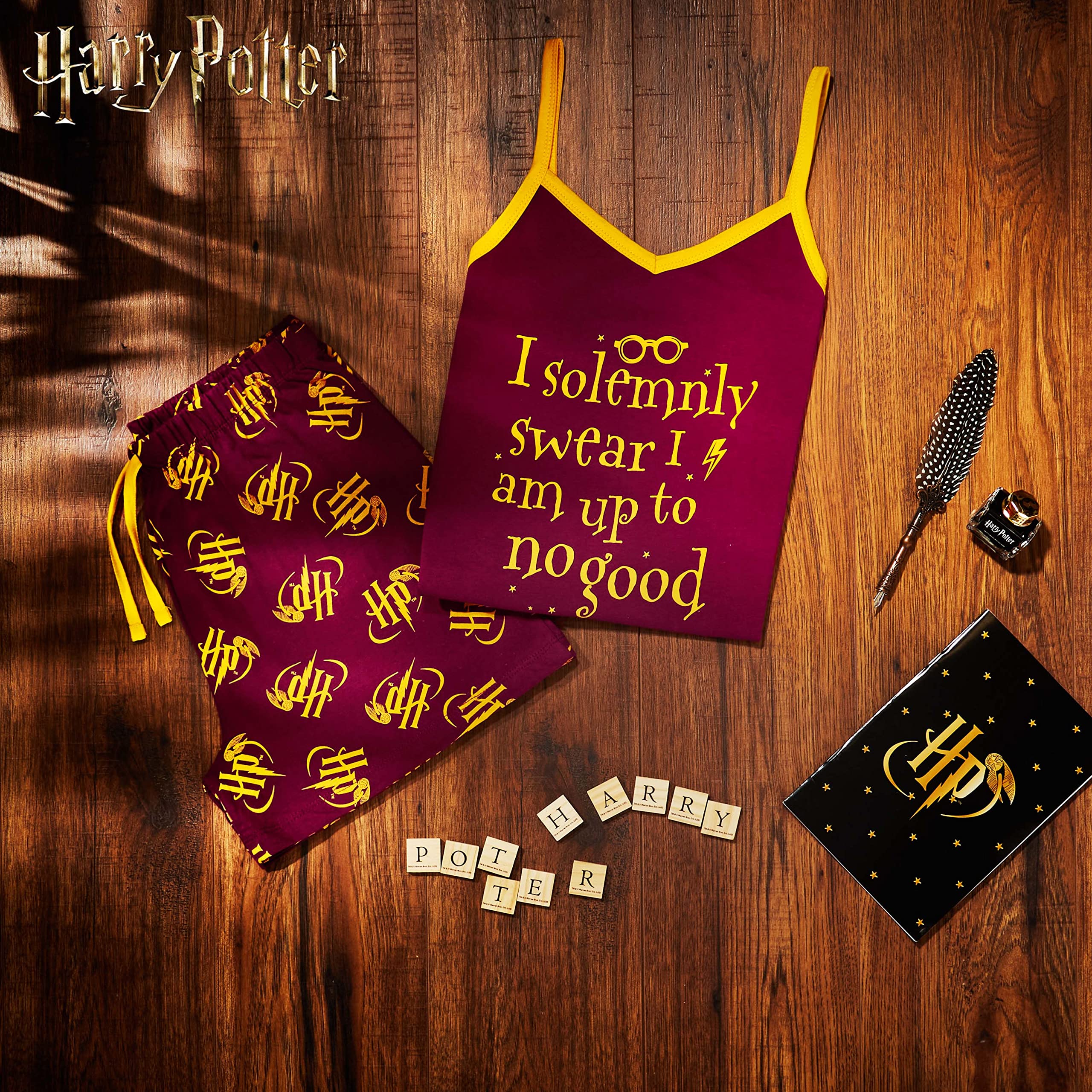 Harry Potter Piżama dziewczęca, 2-częściowa krótka piżama dla dziewczynek, 100% bawełna