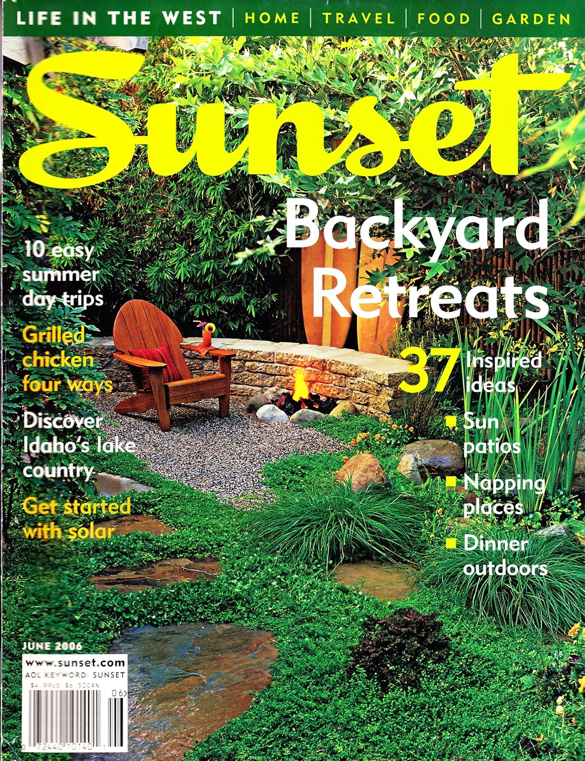 Sunset Magazine June 2006 - Backyard Retreats: Amazon.com: Books