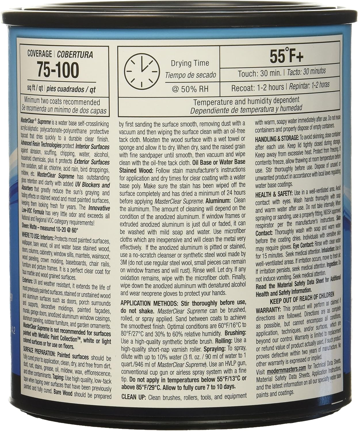 qt Modern Masters MCS901 Clear MasterClear Supreme Protective Clear Coat, Matte